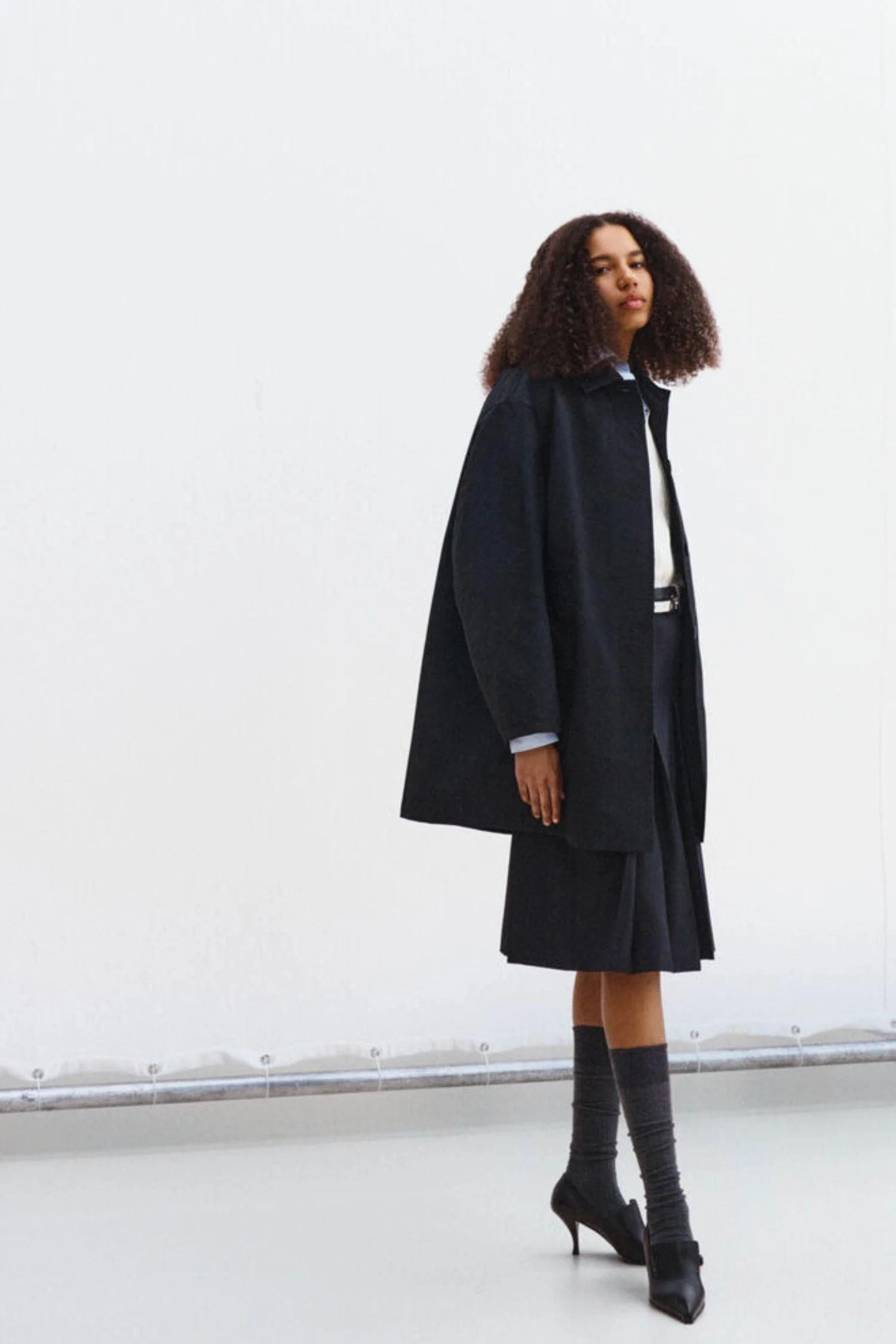 Cassie Car Coat - Black - Image 5