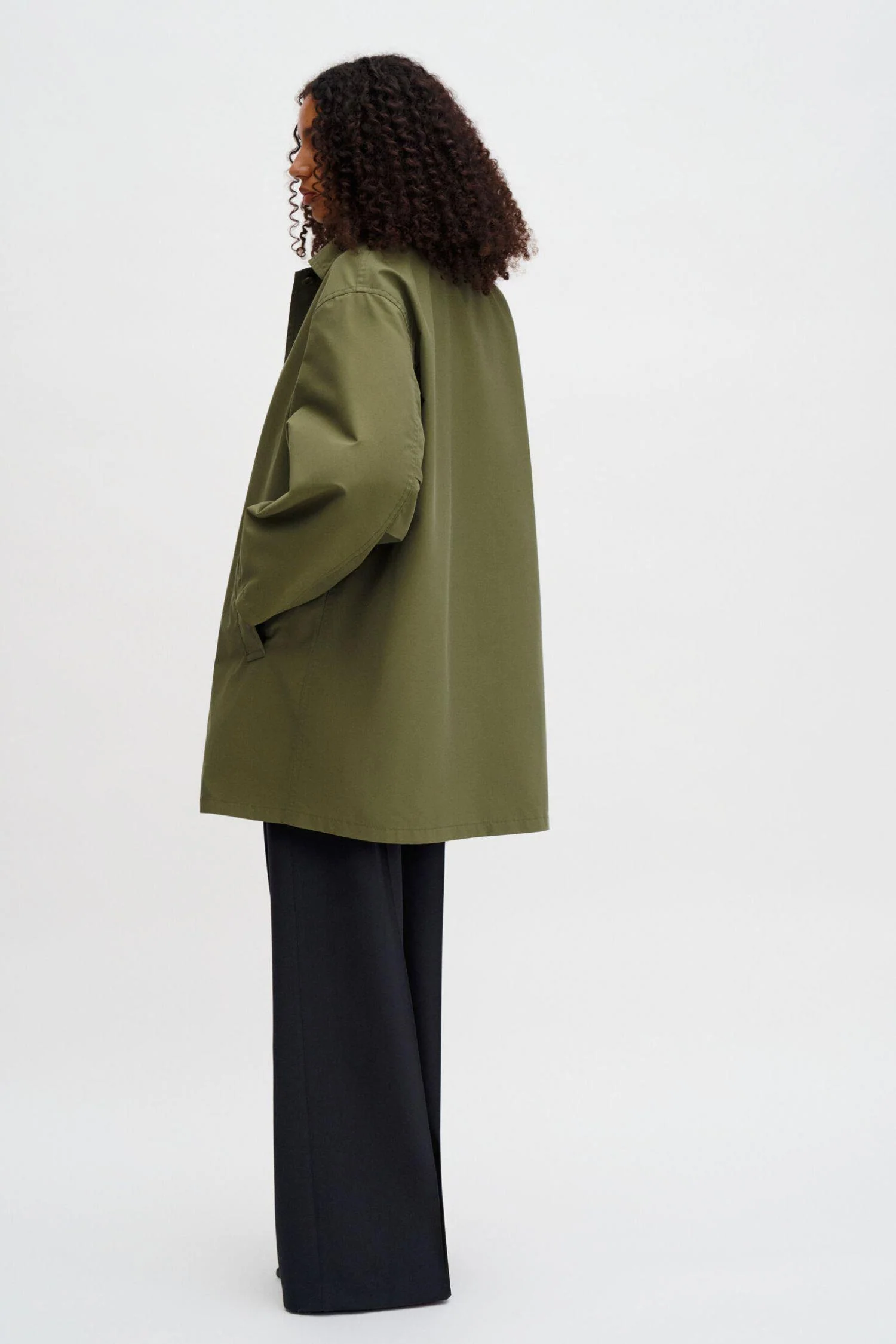 Cassie Car Coat - Laurel Green - Image 3