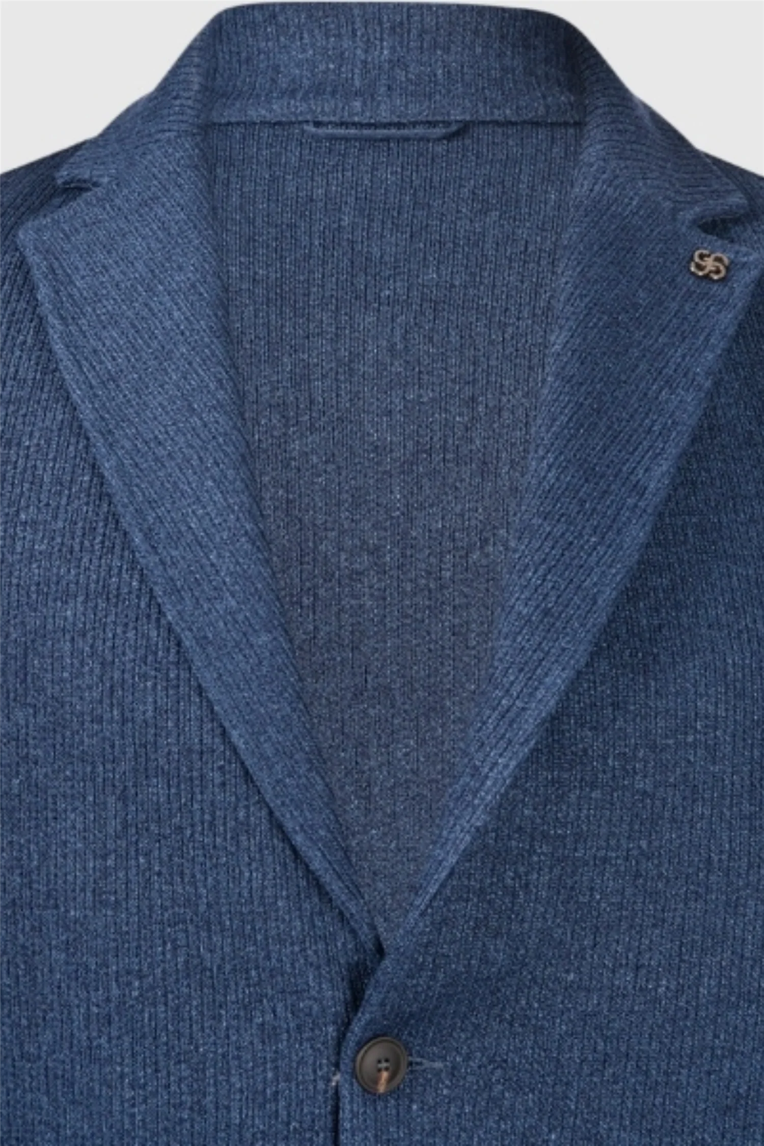 Blazer Jacket Linen/Cotton Navy - Image 3