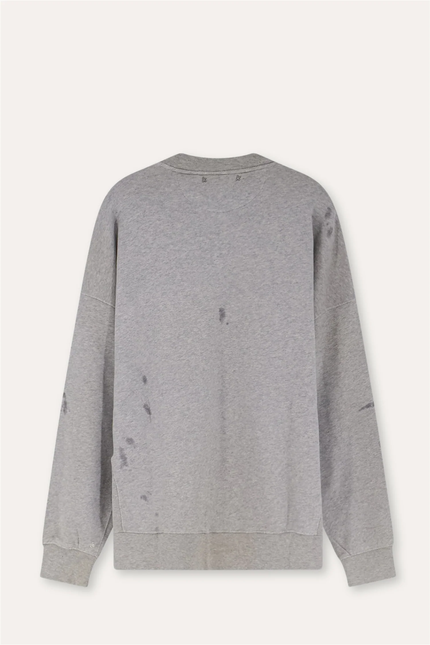 Journey Unisex Crewneck Heavy Fleece Vintage Treatment Alluminium Melange Gray - Image 2