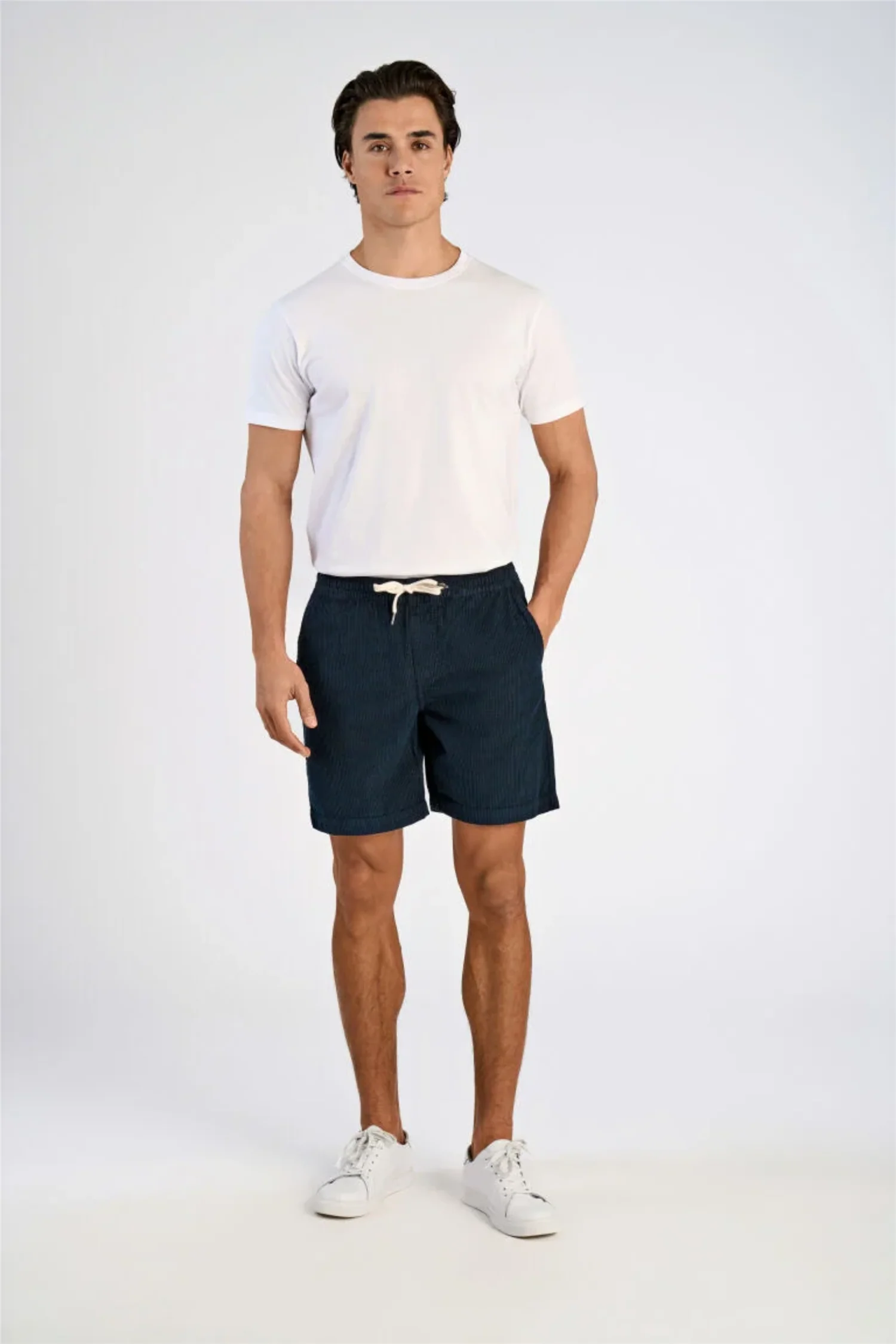 Corduroy Shorts Navy - Image 3