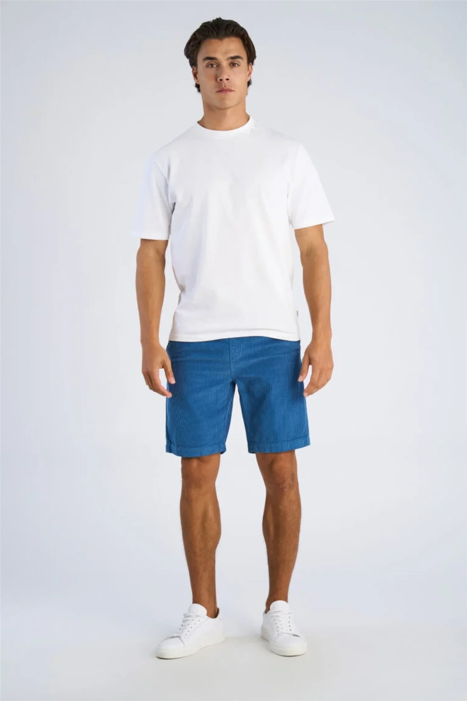 Corduroy Shorts Steel Blue - Image 3