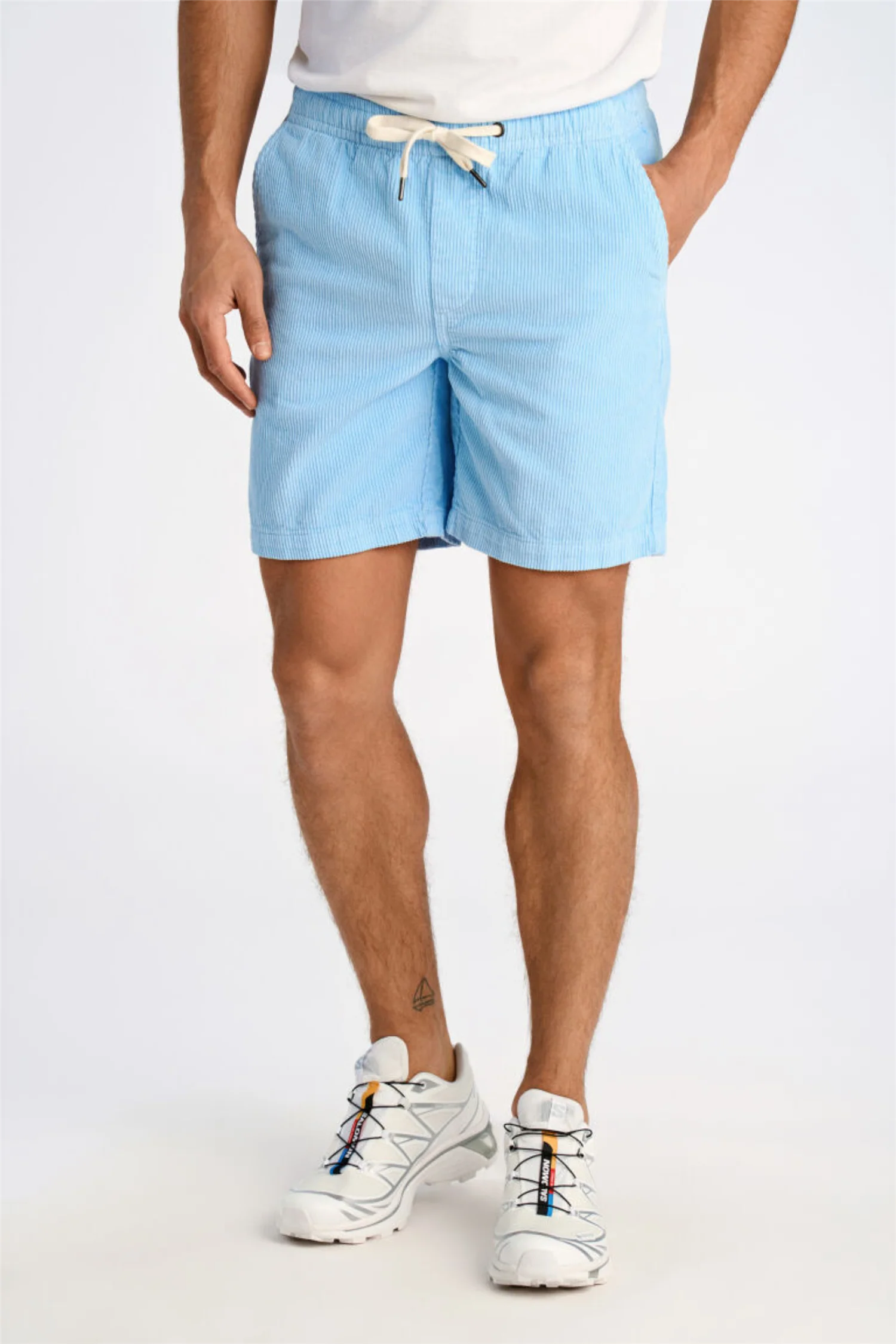 Corduroy Shorts Bright Blue - Image 4