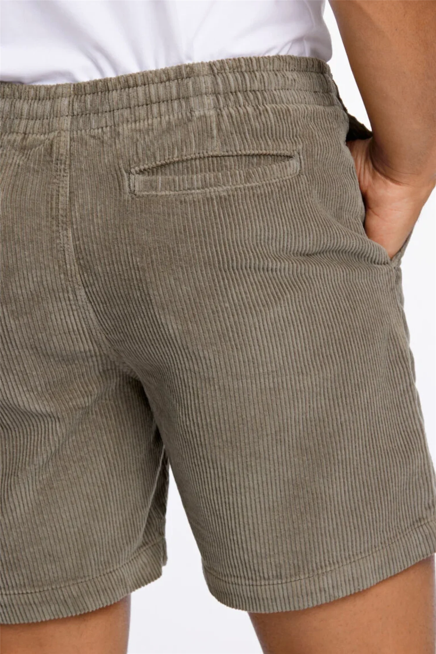 Corduroy Shorts Light Army - Image 7