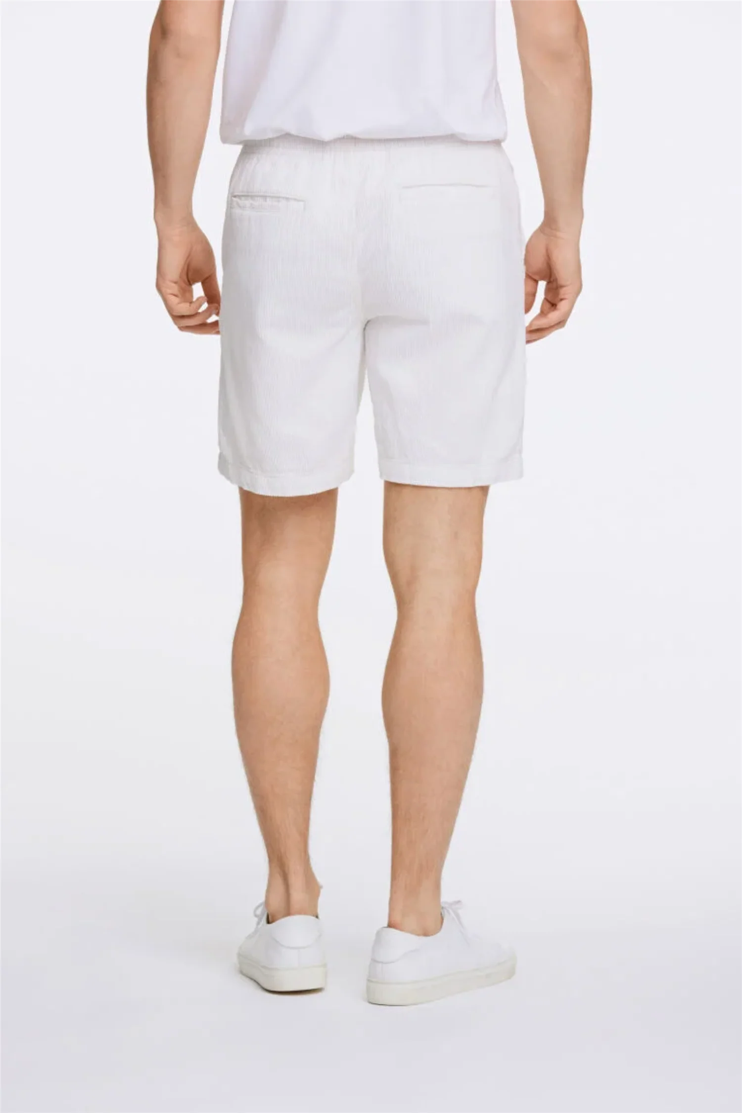Corduroy Shorts Off White - Image 5