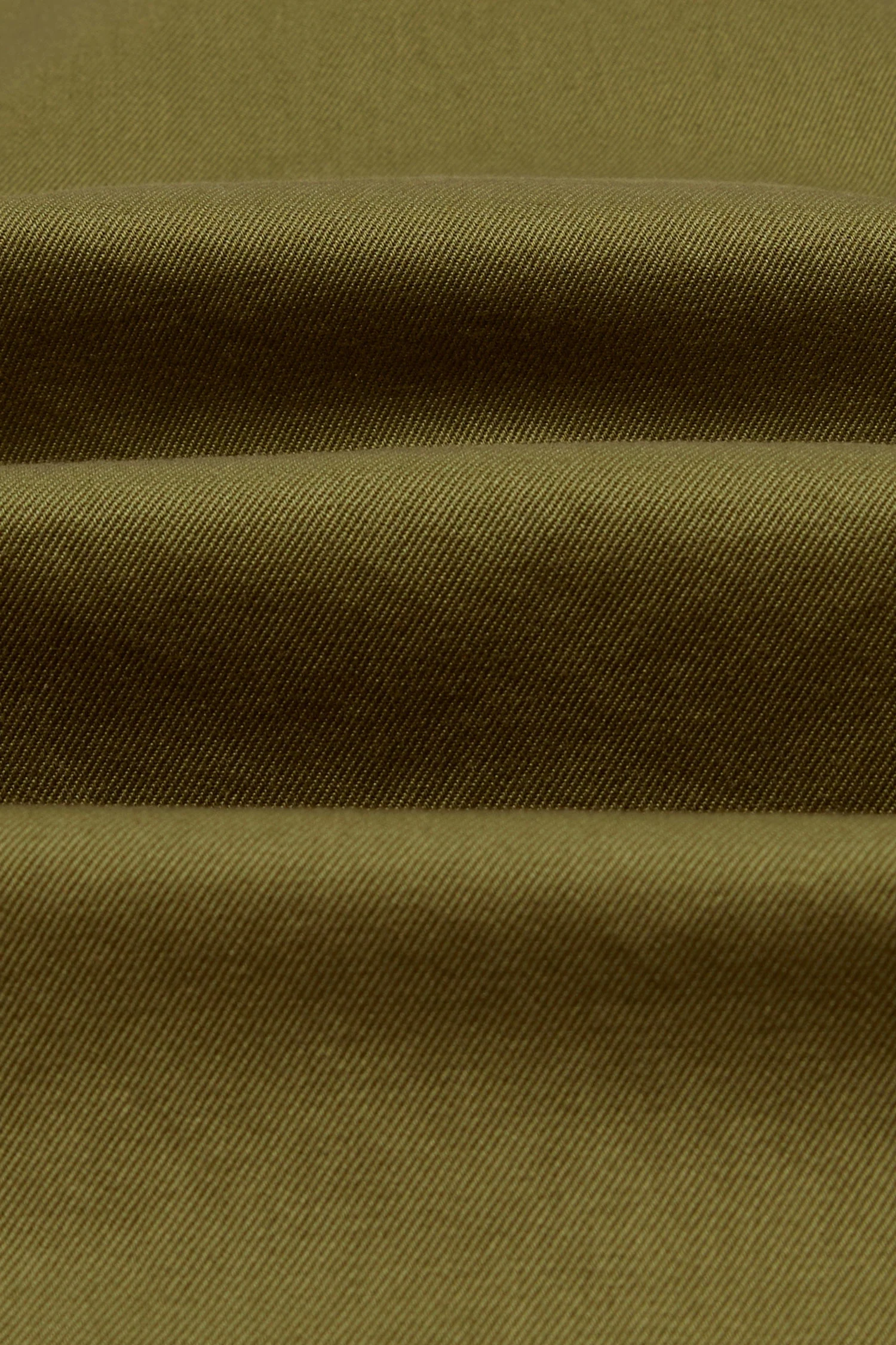 Cotton Twill Three-Pocket Overshirt Green - Image 3