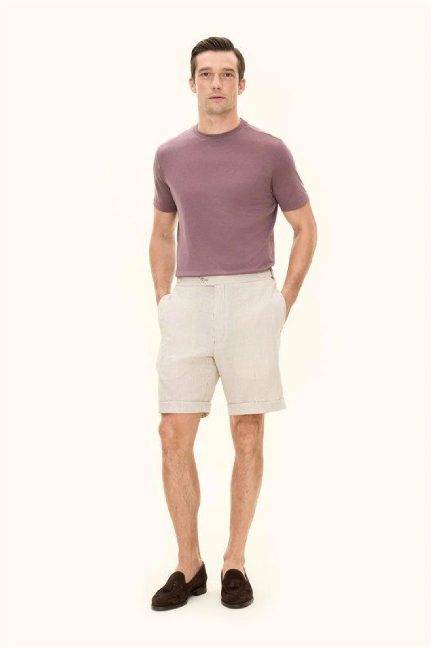 Kim Tencel/Cotton Regular Fit T-shirt Purple - Image 3