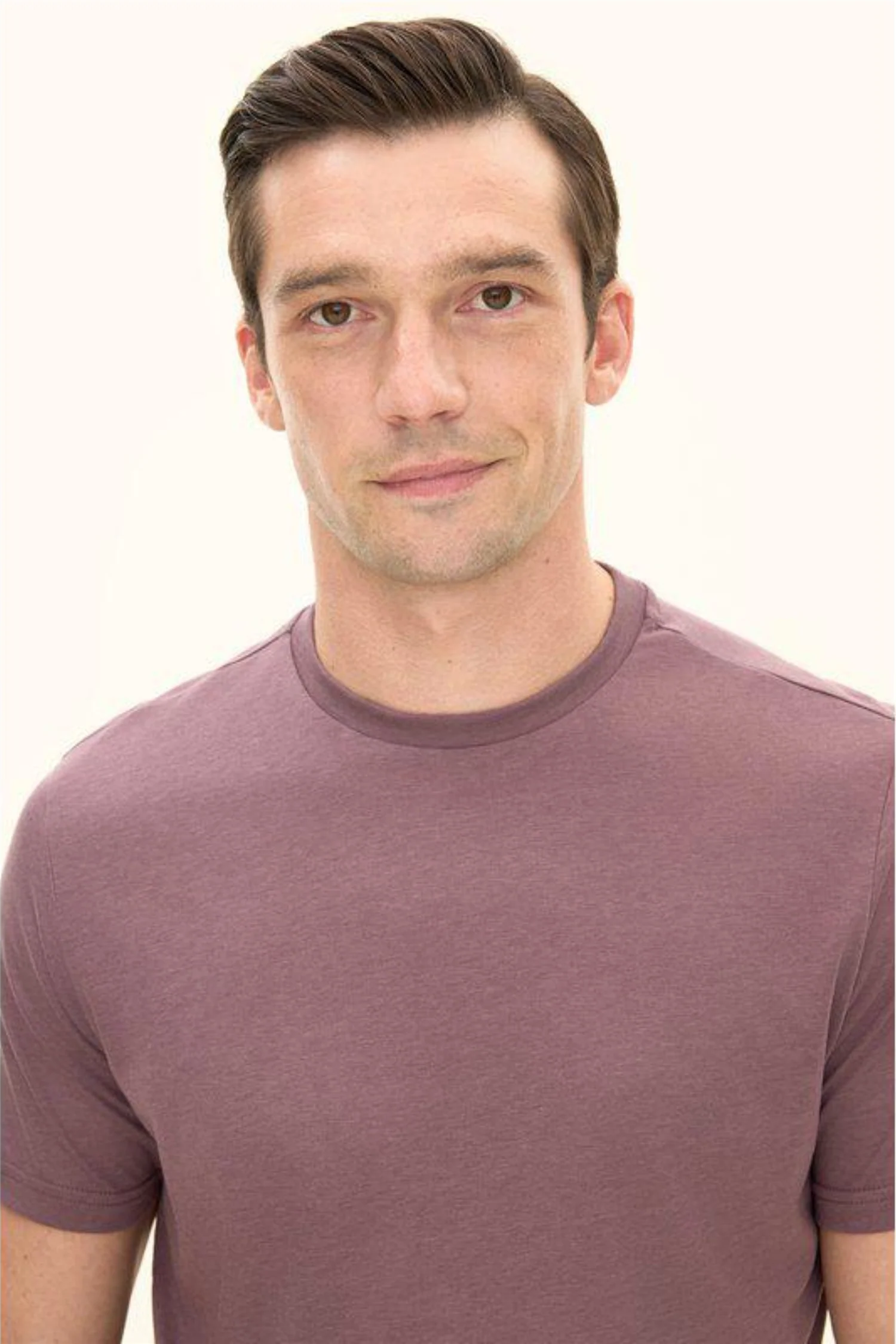 Kim Tencel/Cotton Regular Fit T-shirt Purple - Image 7