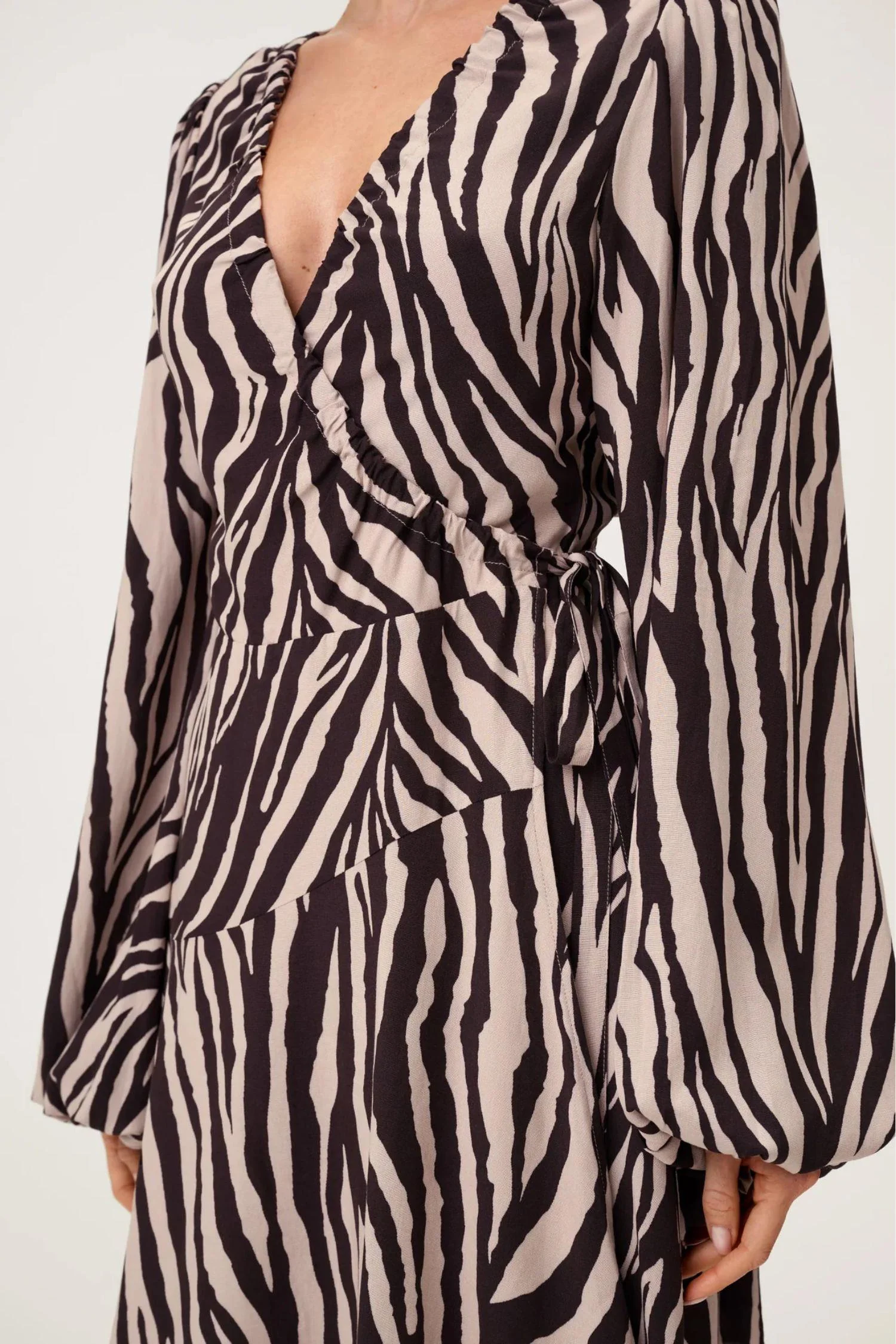 Portofino Mini Dress- Brown Zebra - Image 2