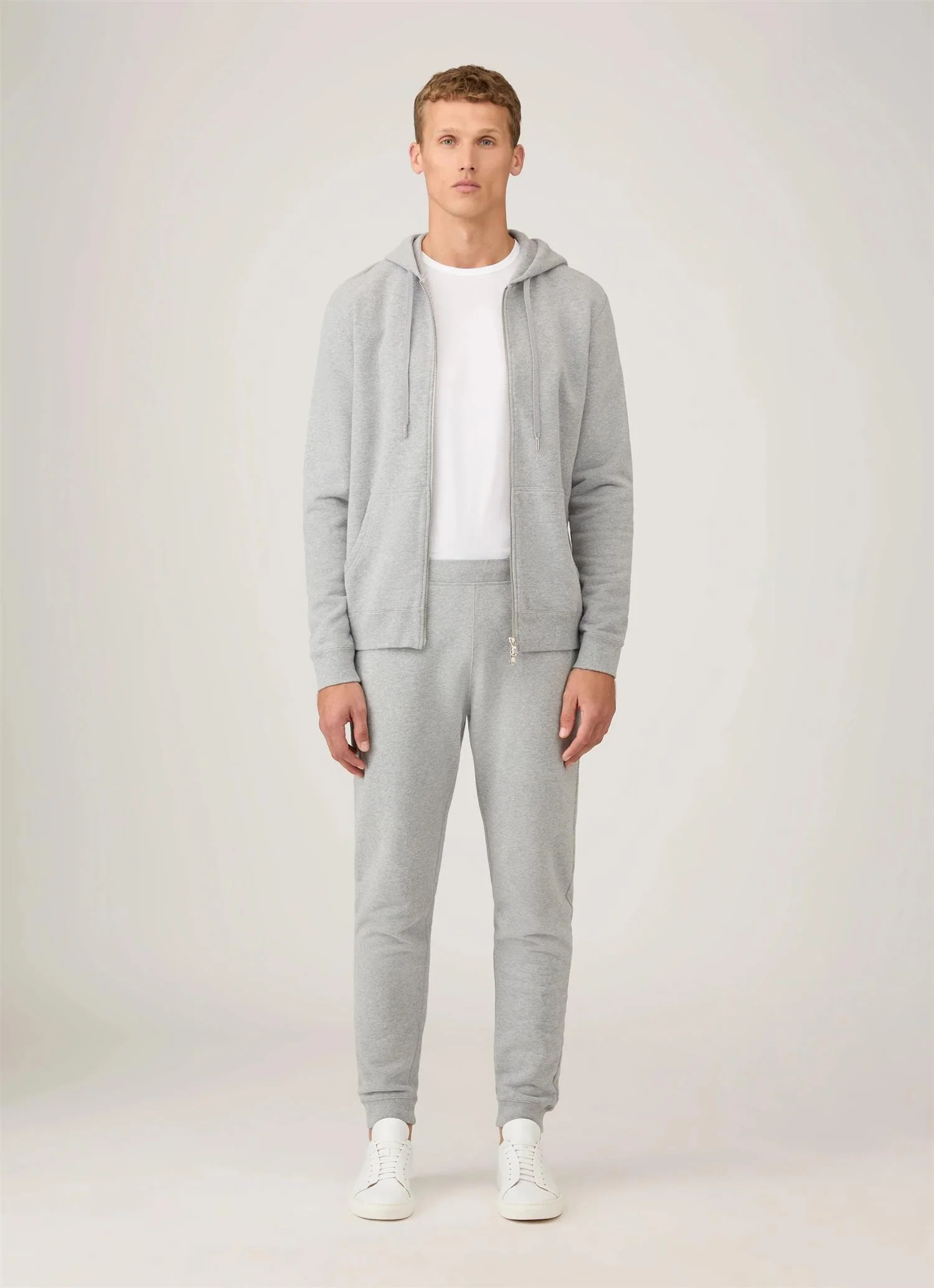 Loopback Sweatpants Grey Melange - Image 3