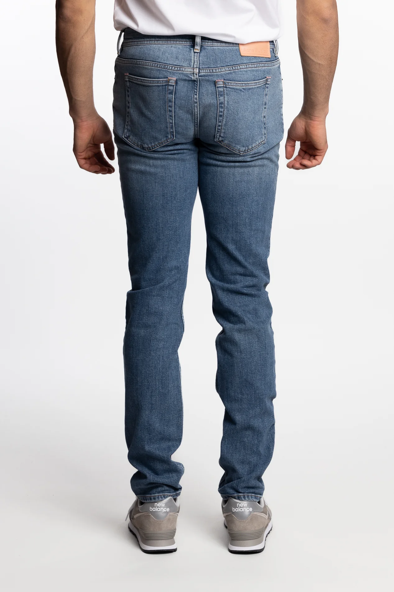 North Slim Fit Jeans Mid Blue - Image 3