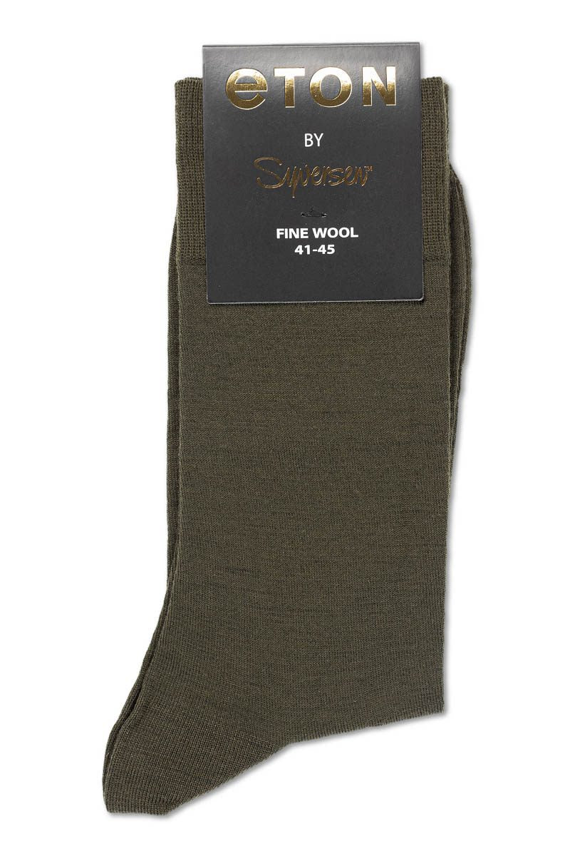 Fine Wool Plain Olive - Image 3