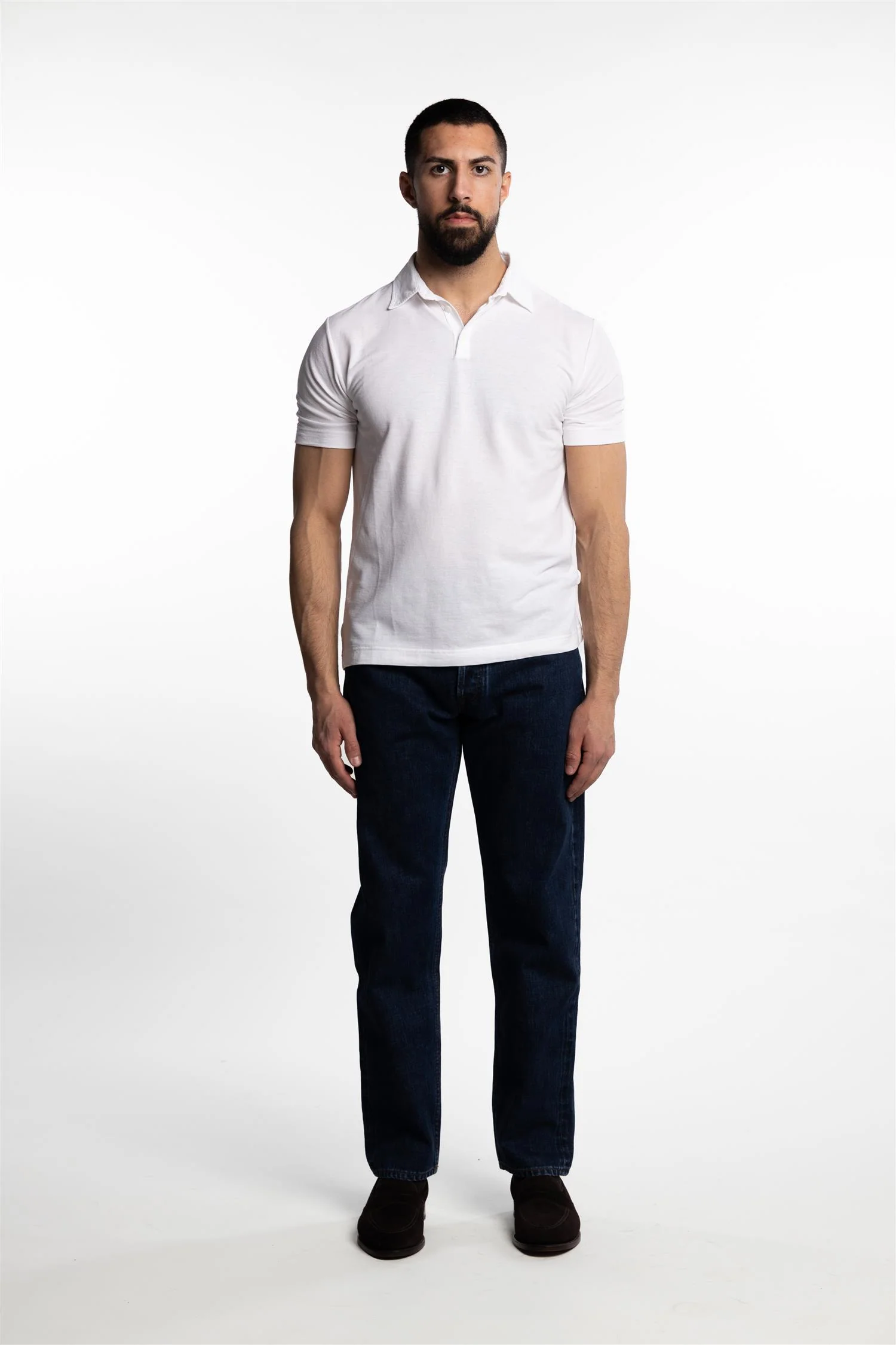 Ice Cotton Short Sleeve Polo Shirt White - Image 4