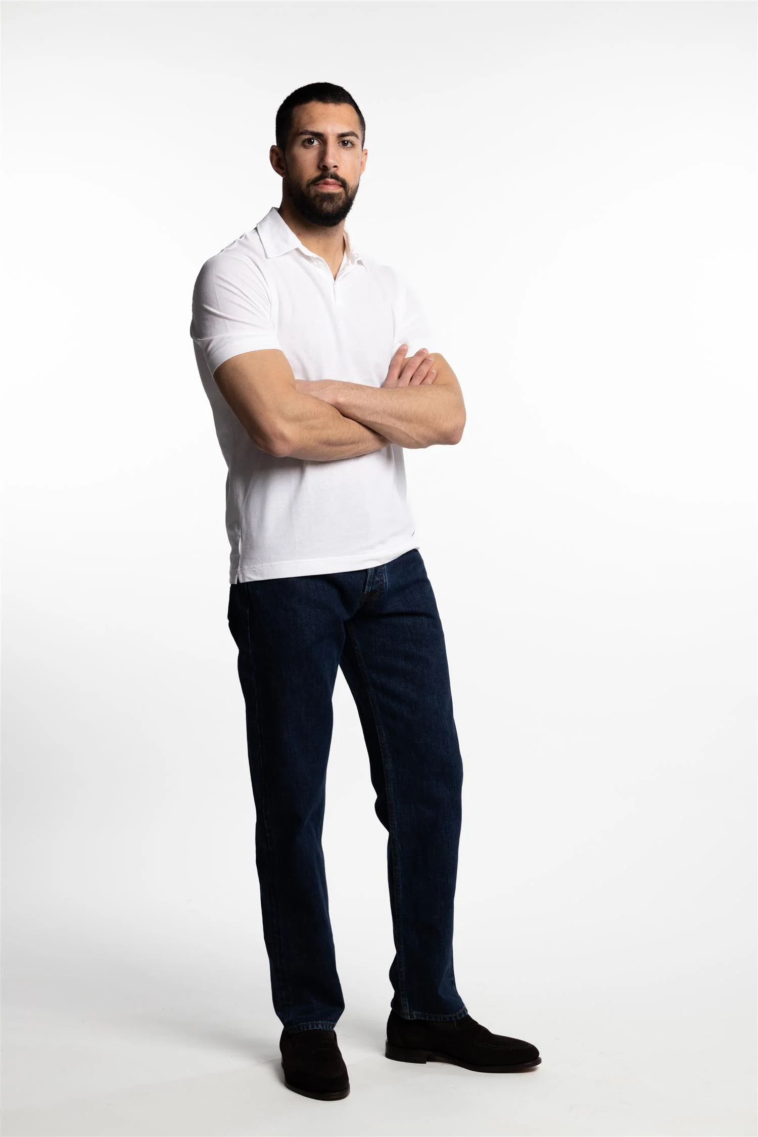 Ice Cotton Short Sleeve Polo Shirt White - Image 5