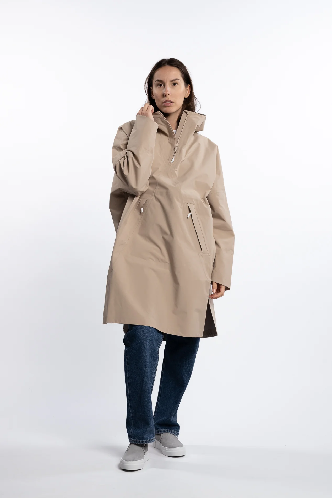 Aalesund Poncho - Beige - Image 3