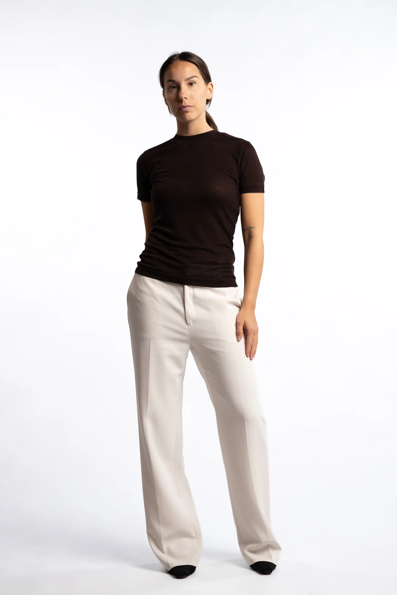 Hutton Trouser- Ivory - Image 5