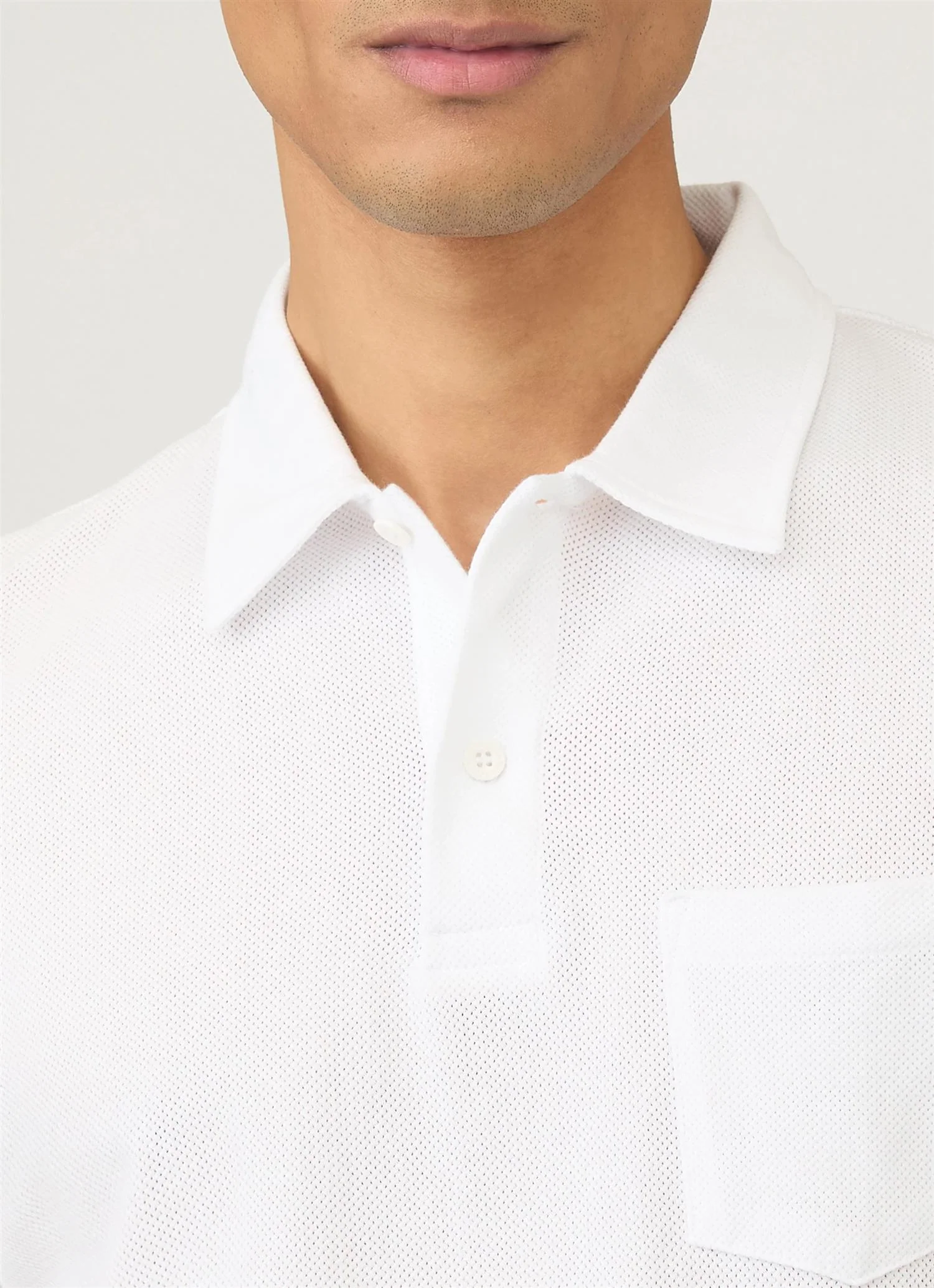 Riviera Polo Shirt White - Image 6