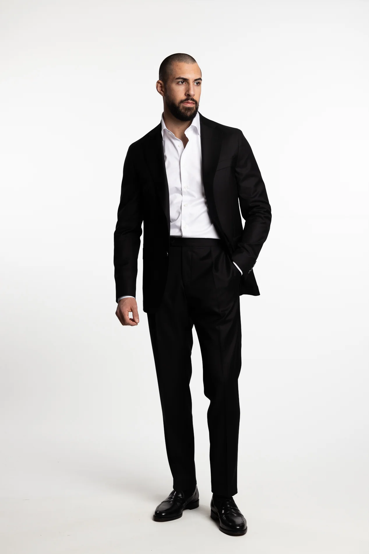Sienna Slim Fit Wool Blazer Black - Image 4