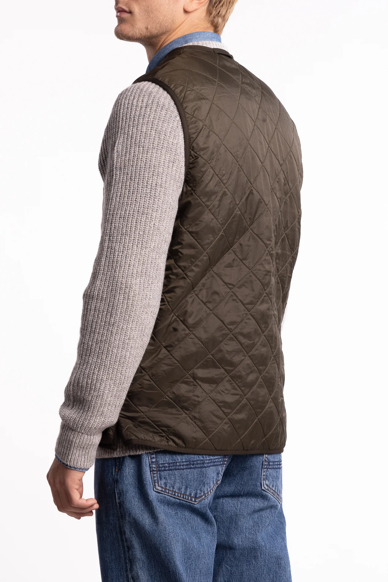 Polarquilt Waistcoat/Zip-In Liner Olive - Image 2