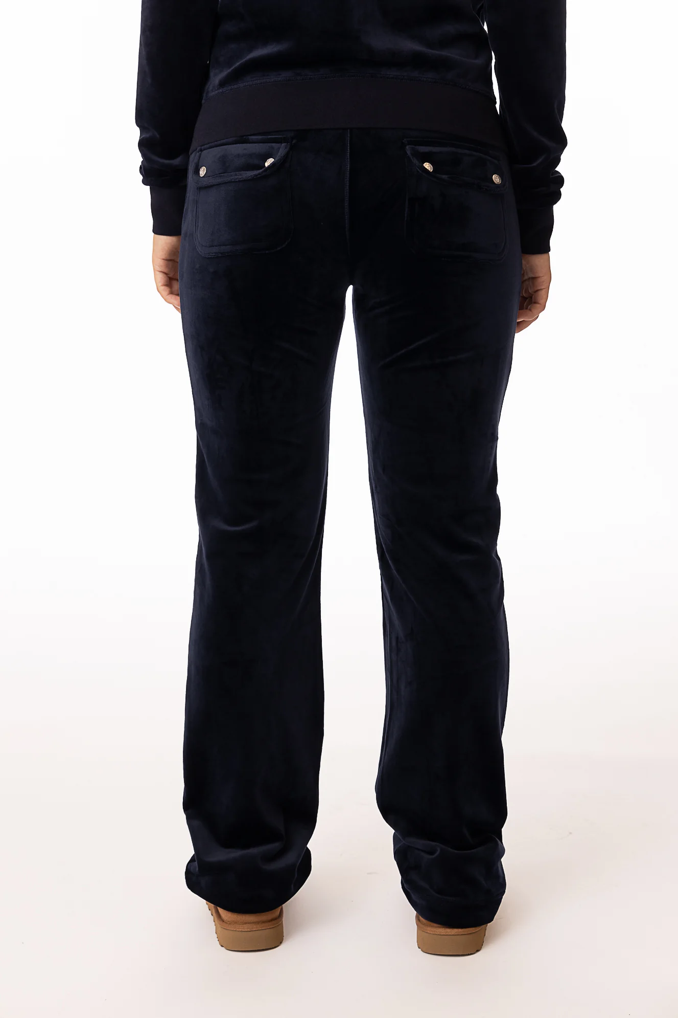 Del Ray Classic Velour Pant Pocket- Night Sky - Image 8