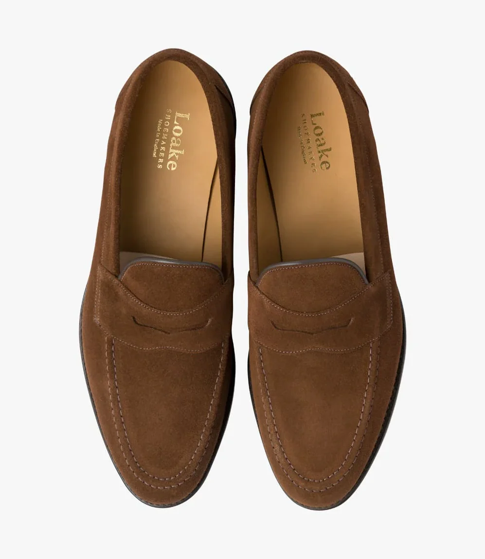 Imperial Penny Loafer Brown Suede - Image 3