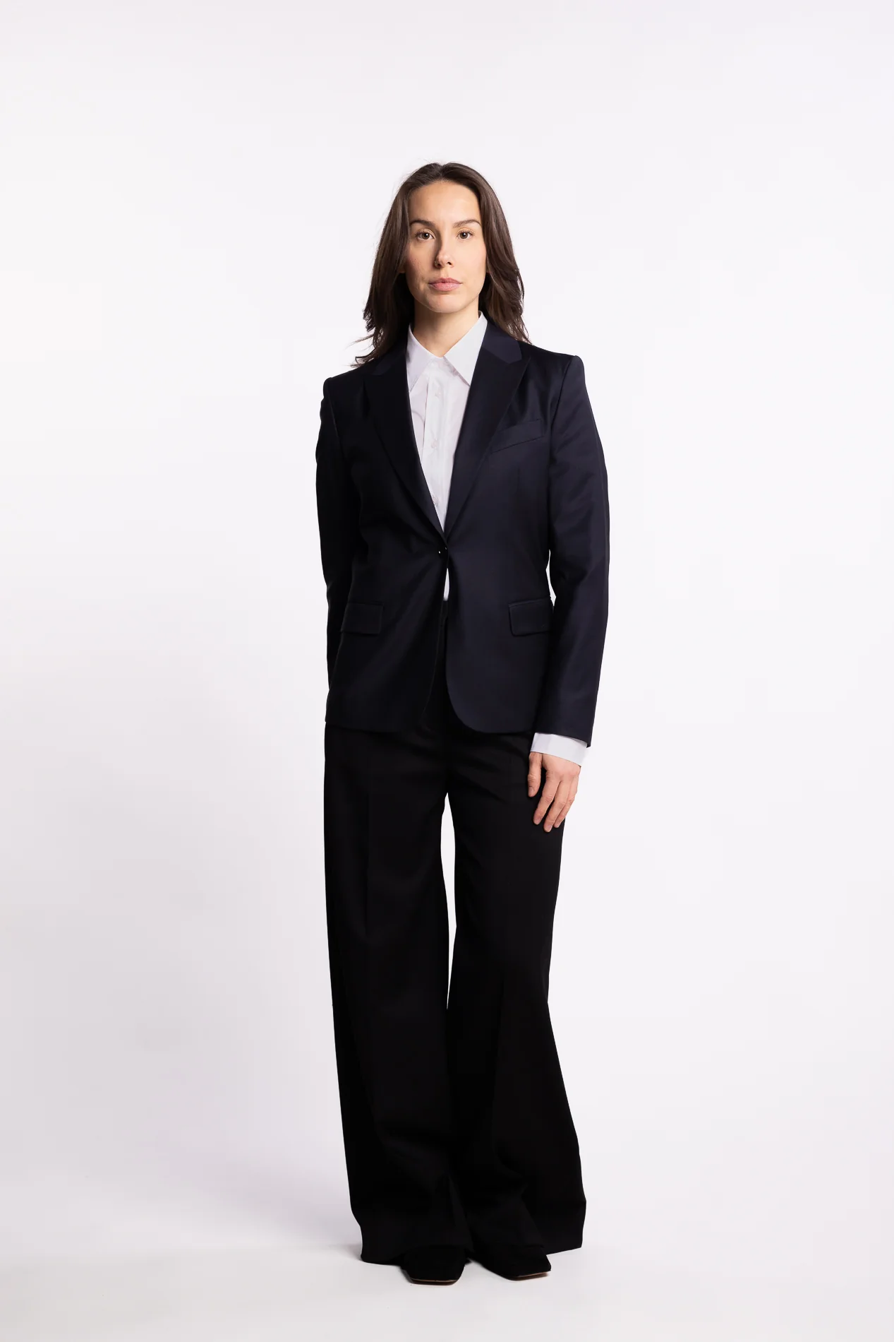 Sasha Cool Wool Blazer- Dark Navy - Image 5