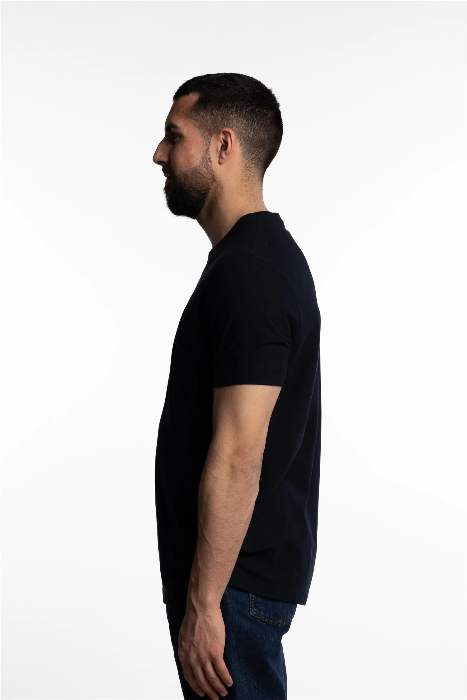 Ice Cotton Short Sleeve T-Shirt Navy - Image 2
