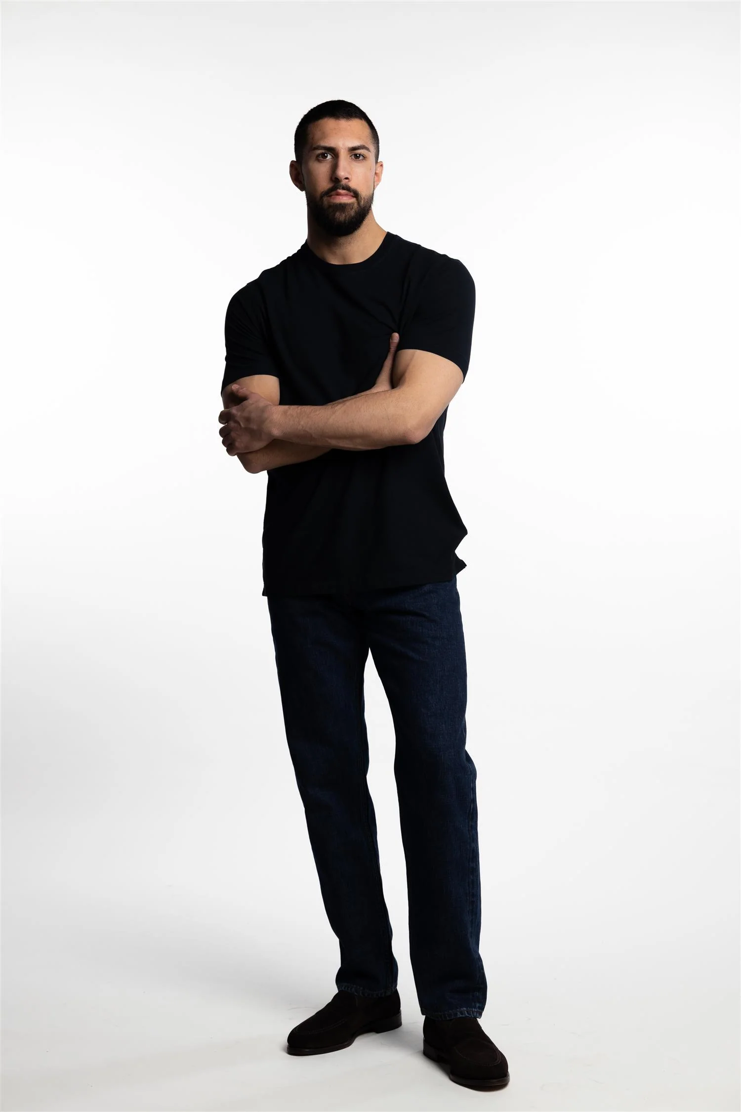 Ice Cotton Short Sleeve T-Shirt Navy - Image 5