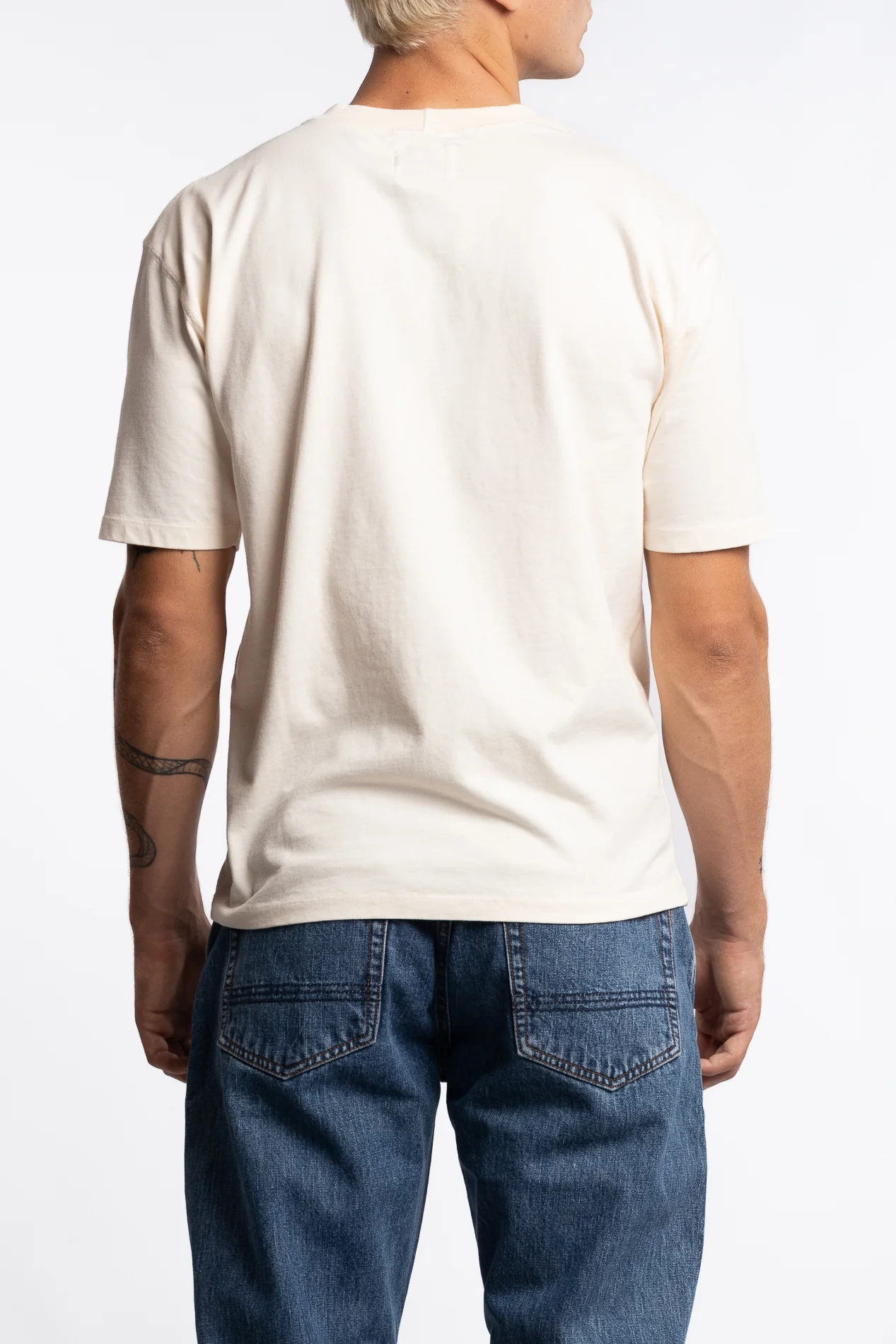 Short Sleeve Hiking T-Shirt Antique White - Image 3