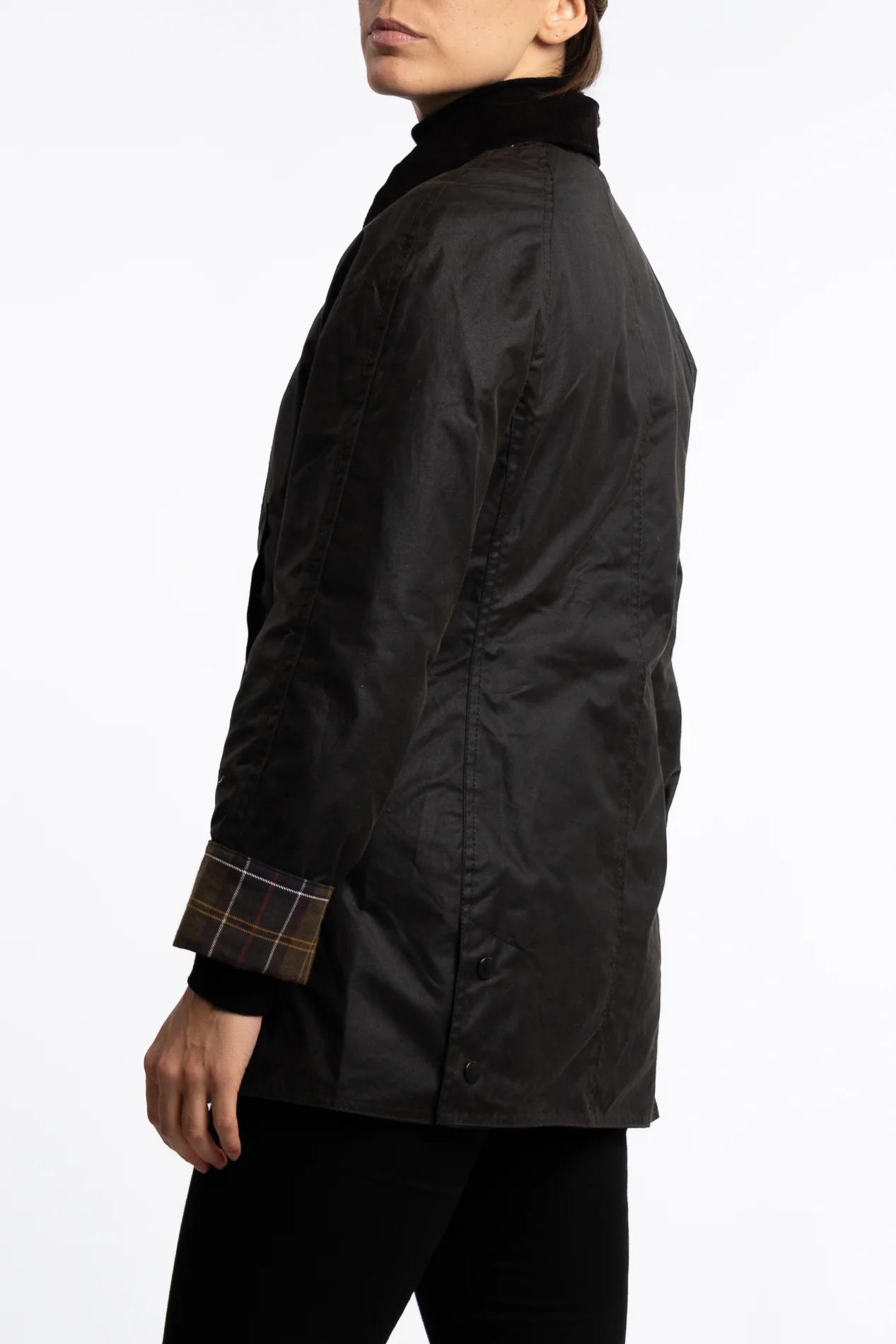 Beadnell Wax Jacket Sage - Image 2