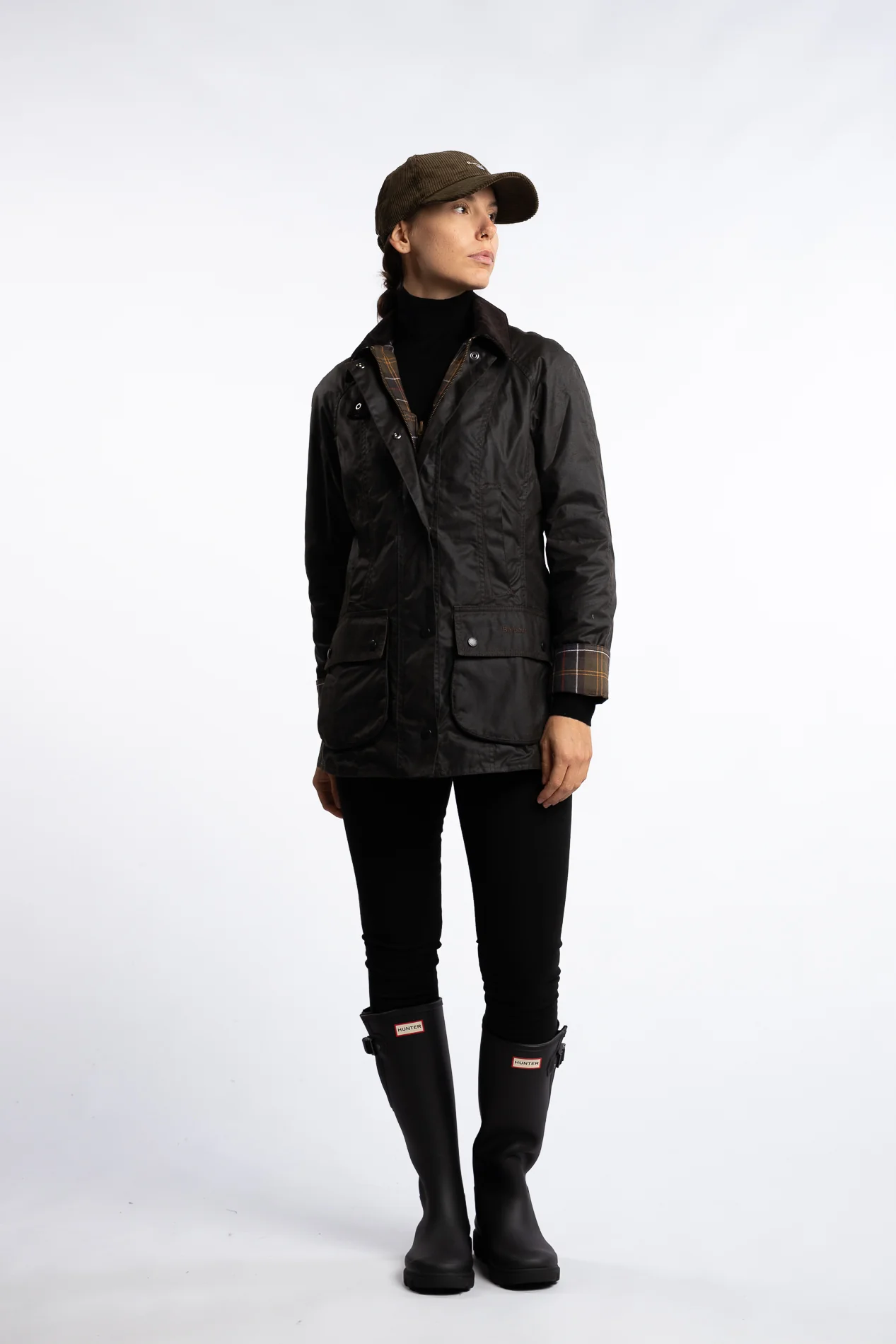Beadnell Wax Jacket Sage - Image 5