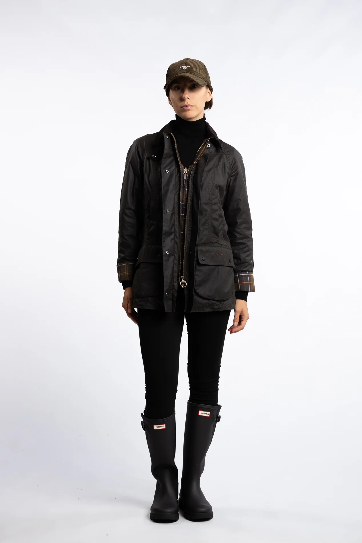Beadnell Wax Jacket Sage - Image 6