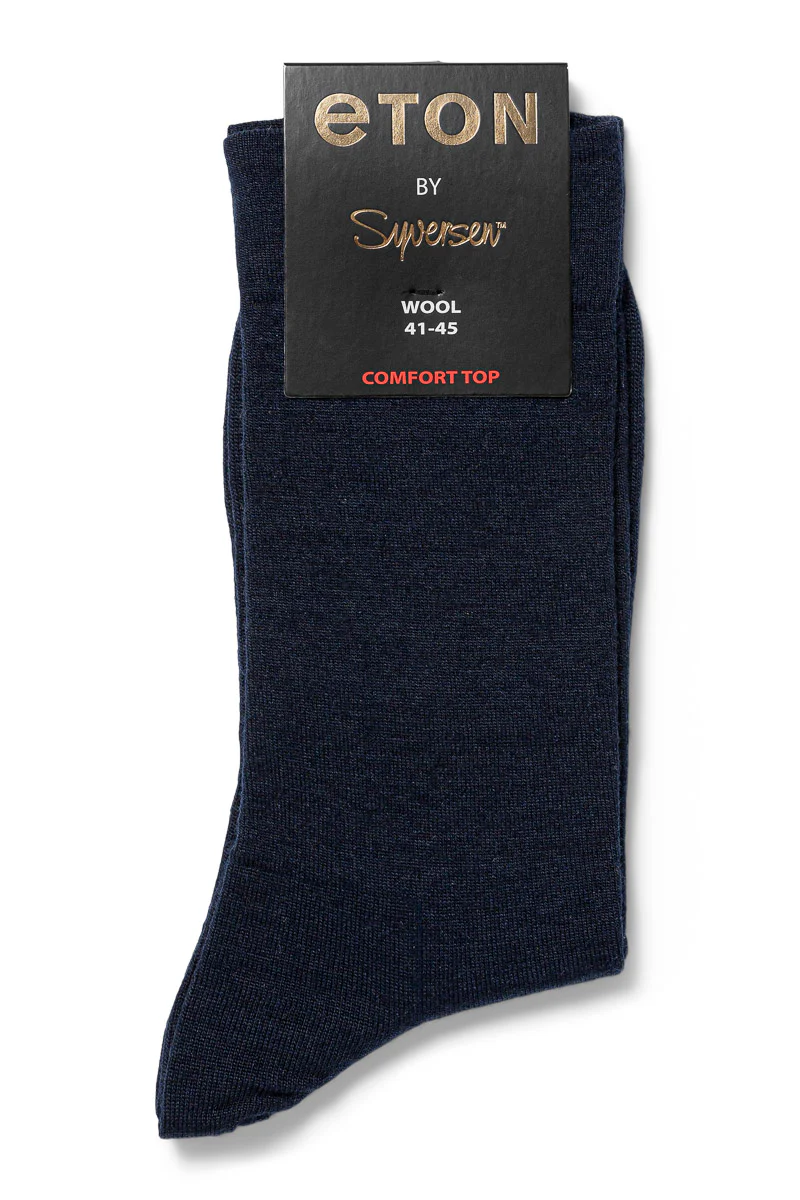 Wool Plain Comfort Top Dark Blue - Image 2