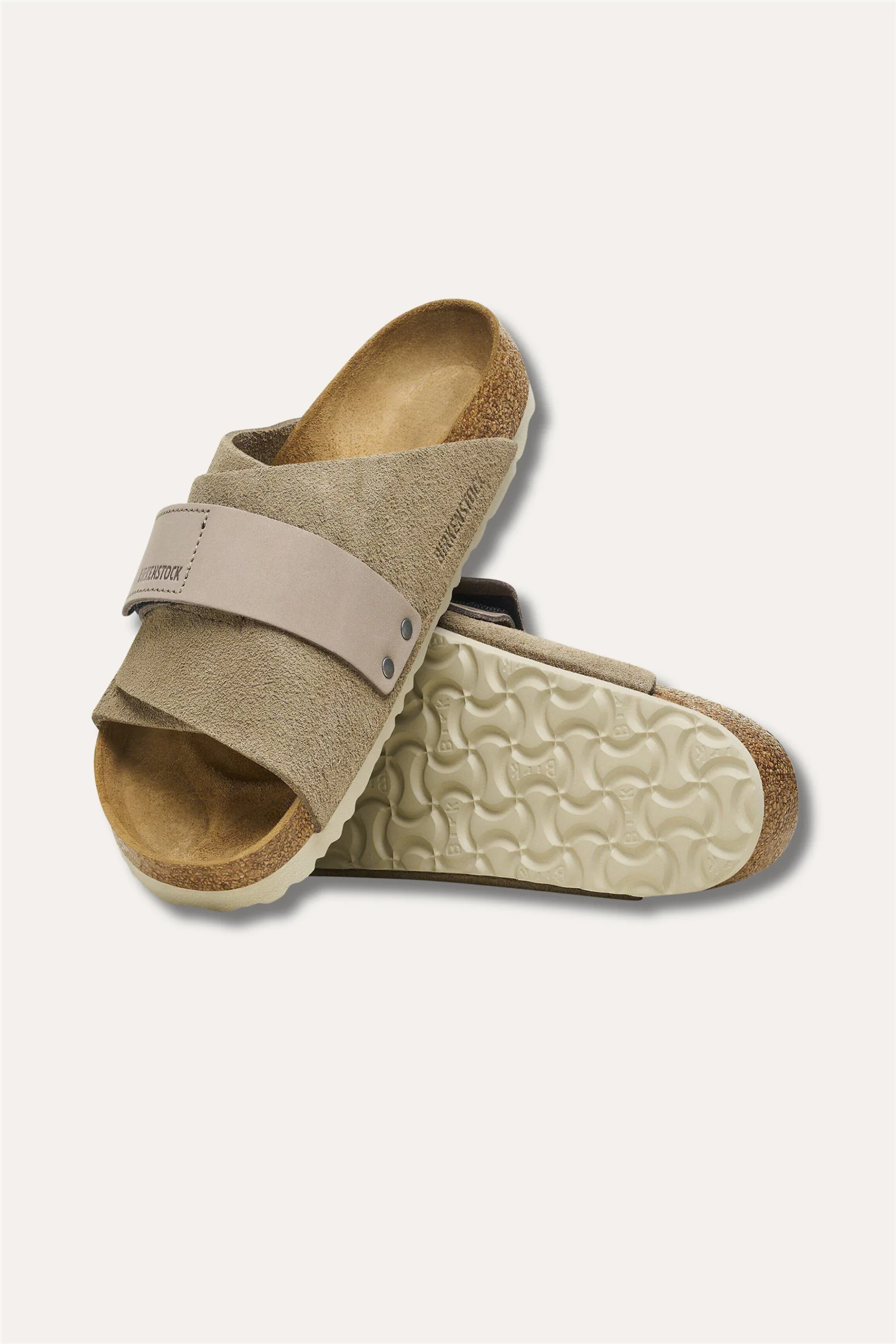 Men's Kyoto Nubuck/Suede Leather Taupe - Image 3