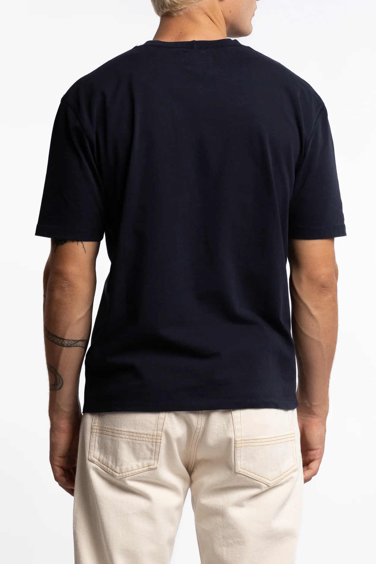 Short Sleeve Hiking T-Shirt Navy - Image 3