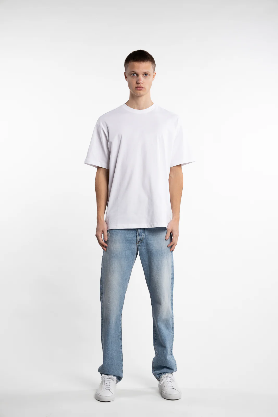 Organic Cotton Relaxed T-Shirt White - Image 4