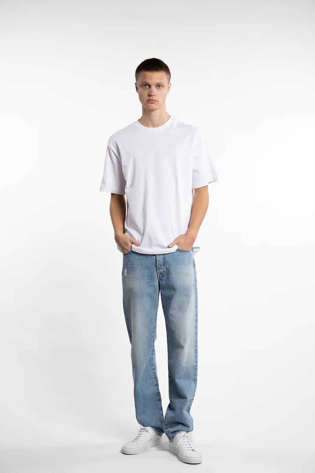 Organic Cotton Relaxed T-Shirt White - Image 5