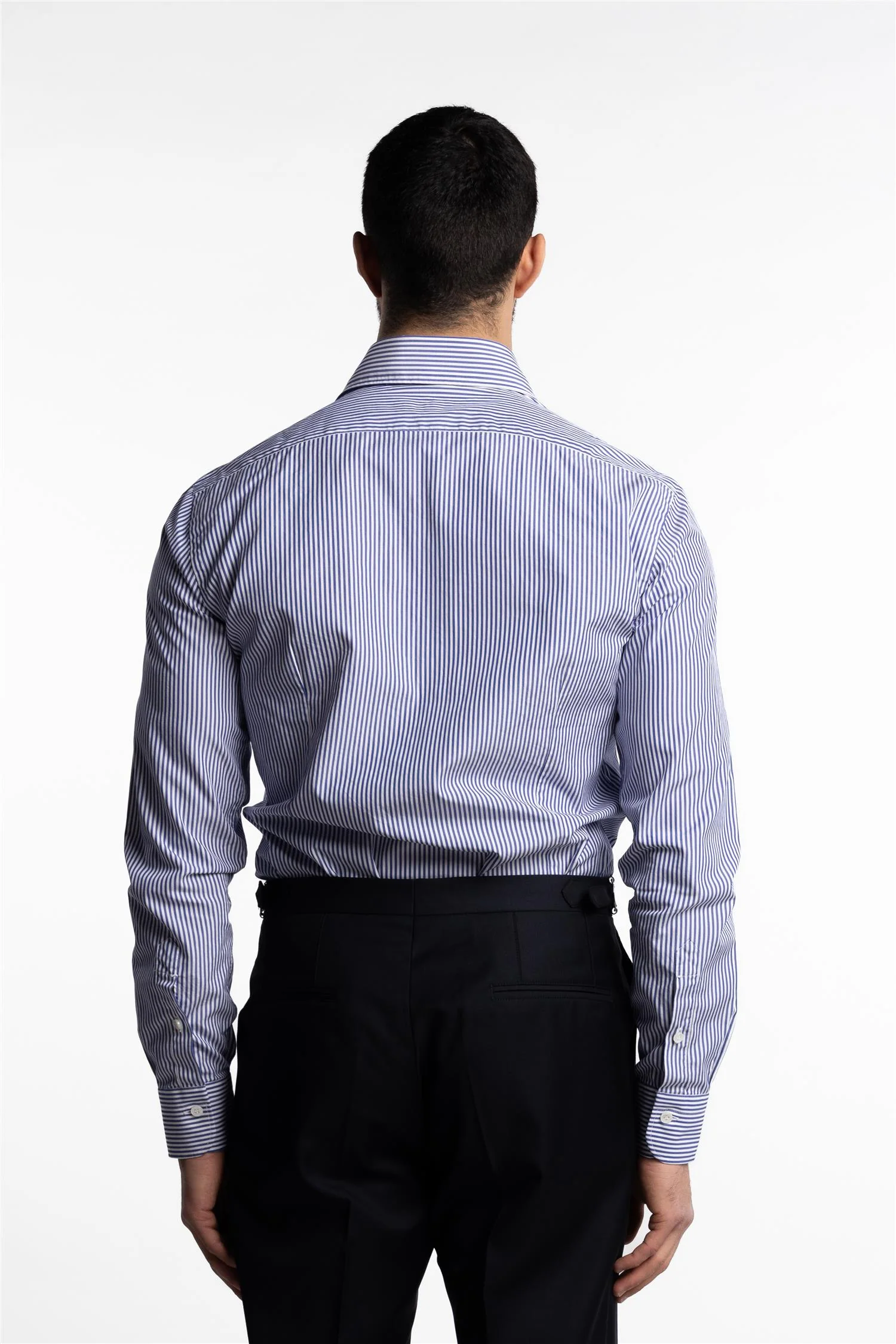 Culto Cotton Shirt Blue Stripes - Image 3