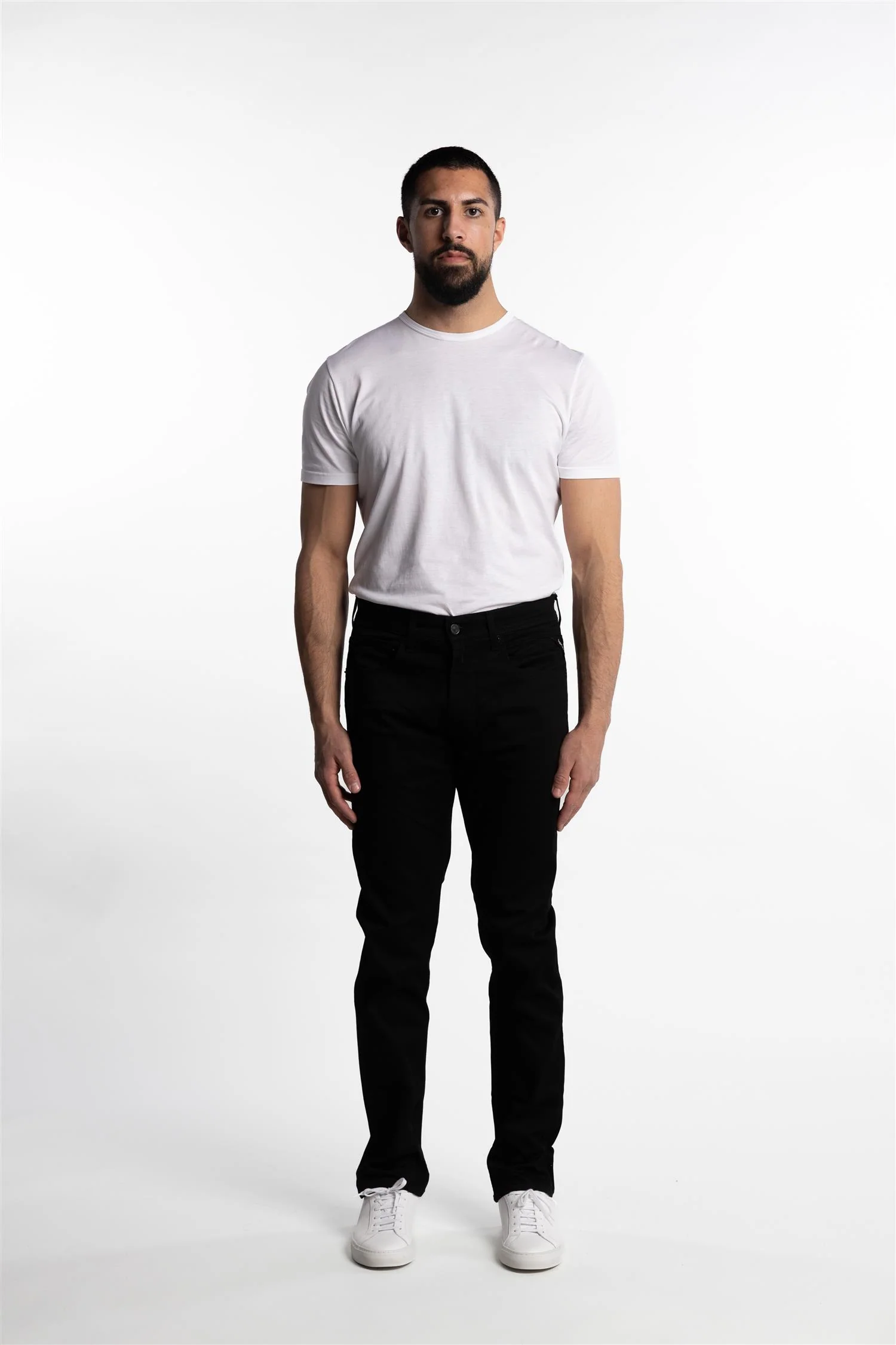 Grover Straight Fit Hyperflex Jeans Black - Image 4