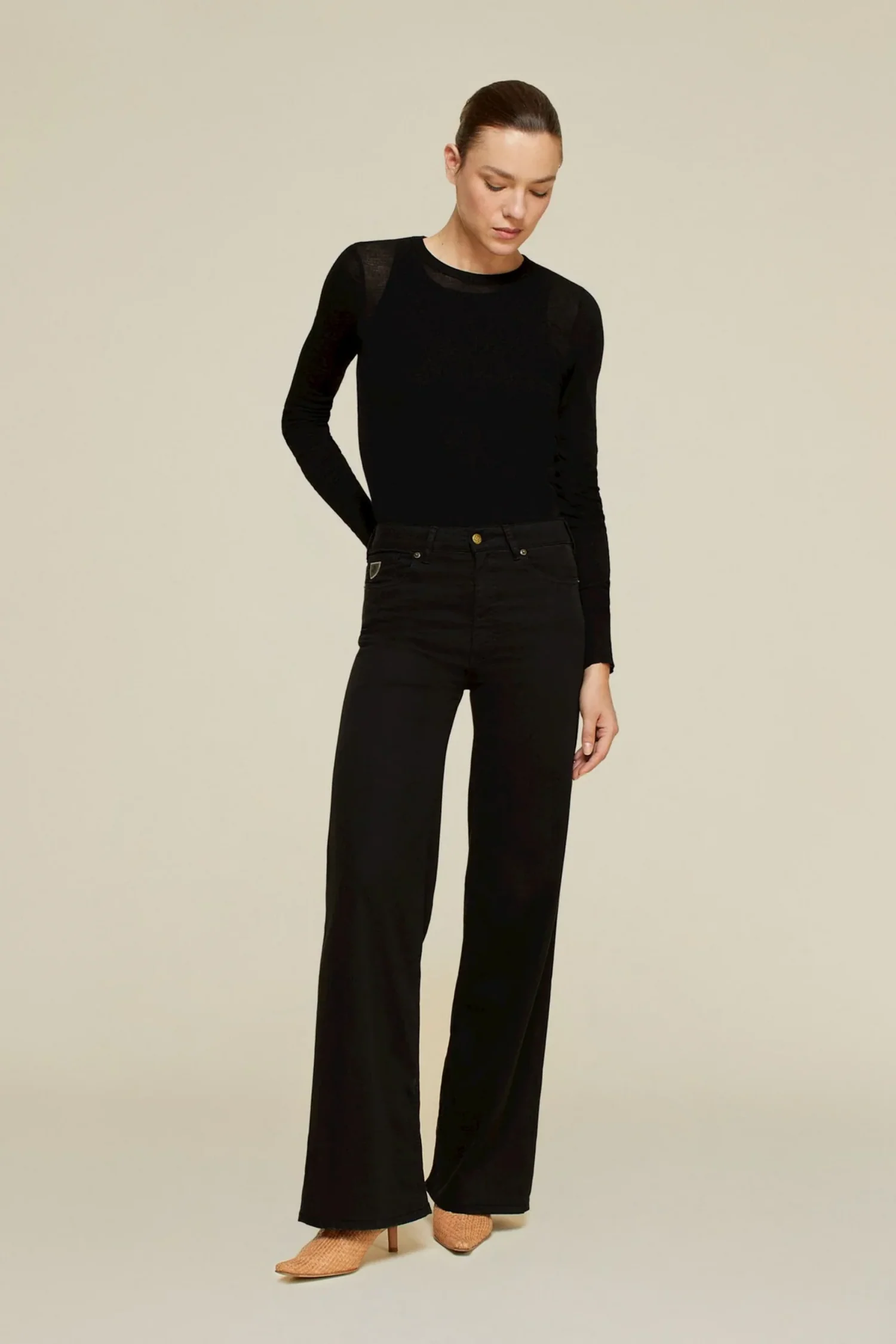 Palazzo Lea Soft Colour- Black - Image 4