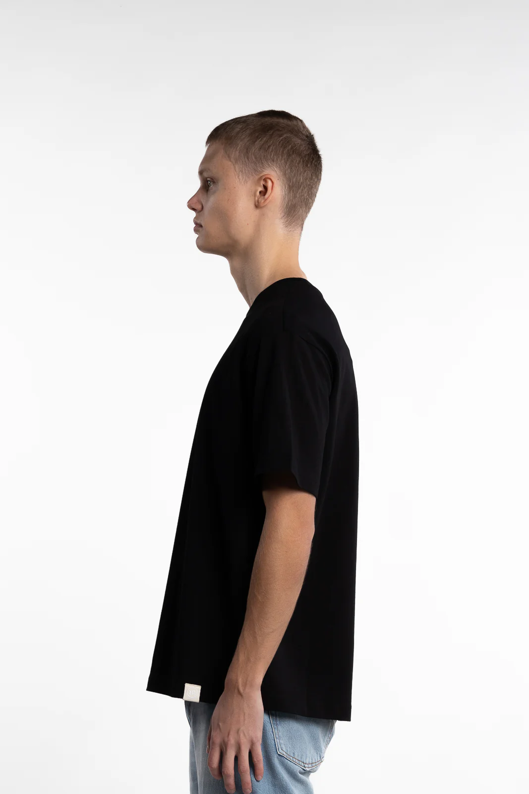 Organic Cotton Relaxed T-Shirt Black - Image 2