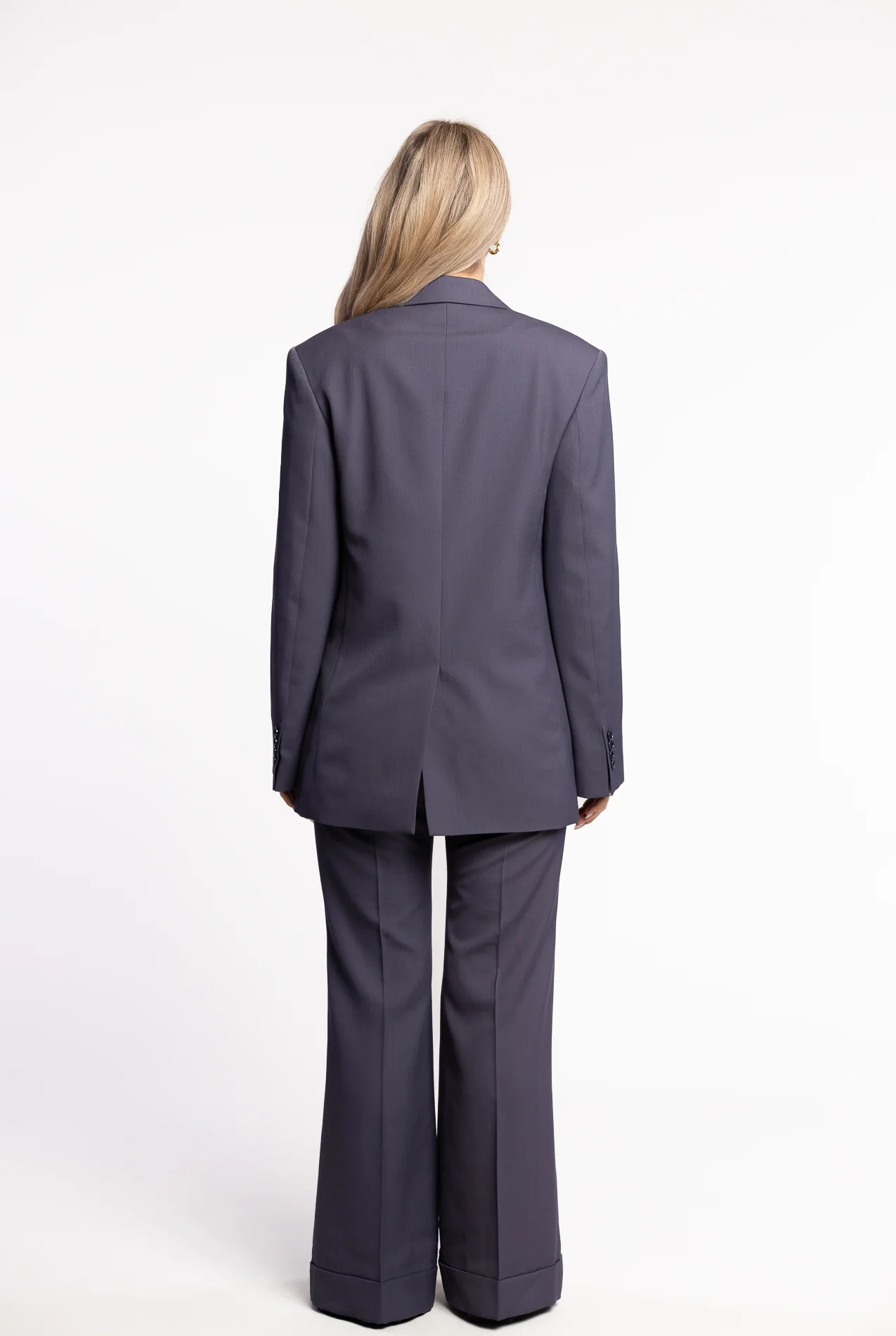Regular Fit Suit Jacket- Mid Blue - Image 4