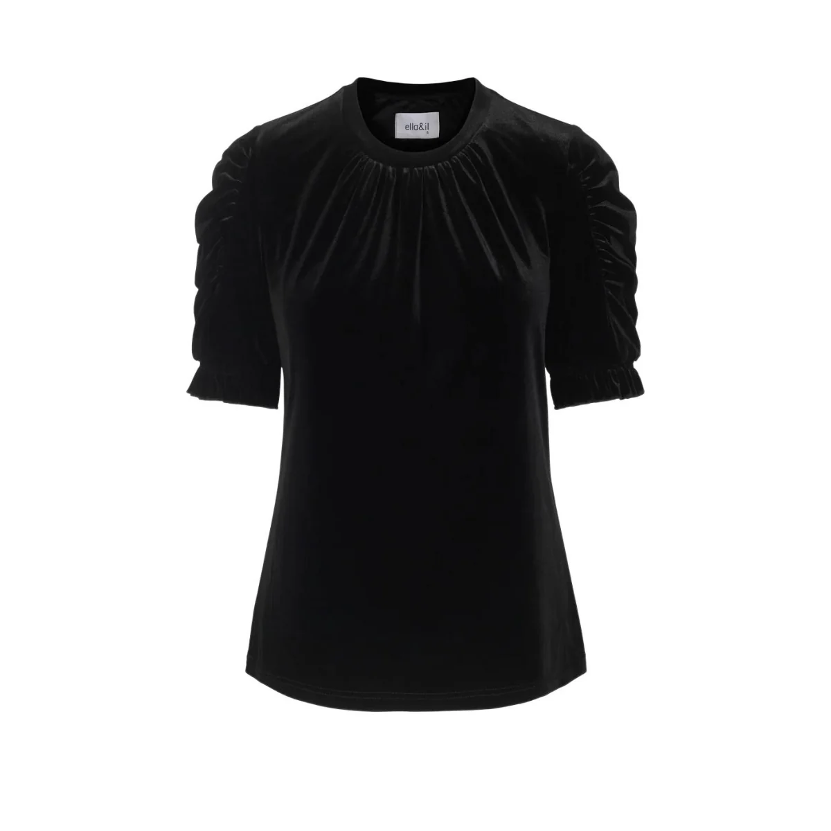 Emily Velour Top- Black - Image 2