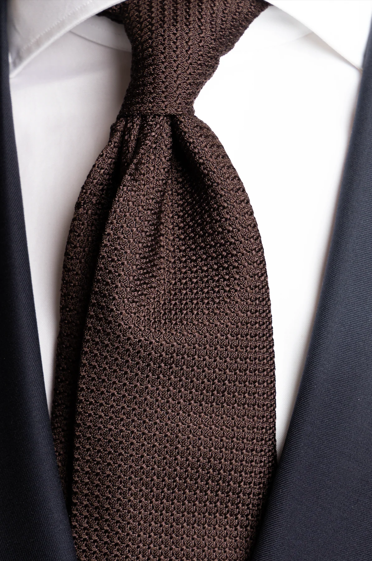 Grenadine Tie Brown - Image 2