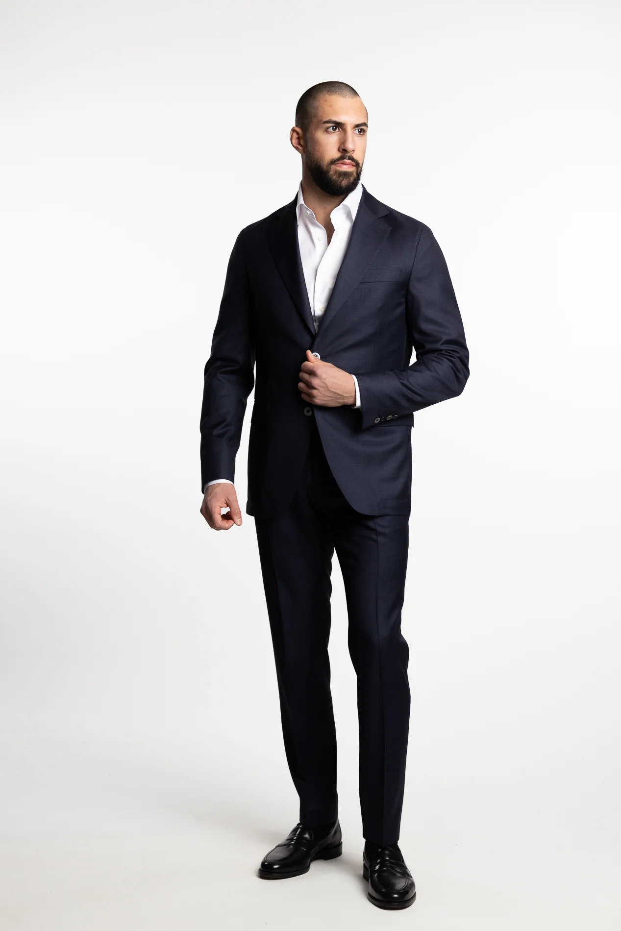Sienna Slim Fit Blazer Dark Blue Melange - Image 5