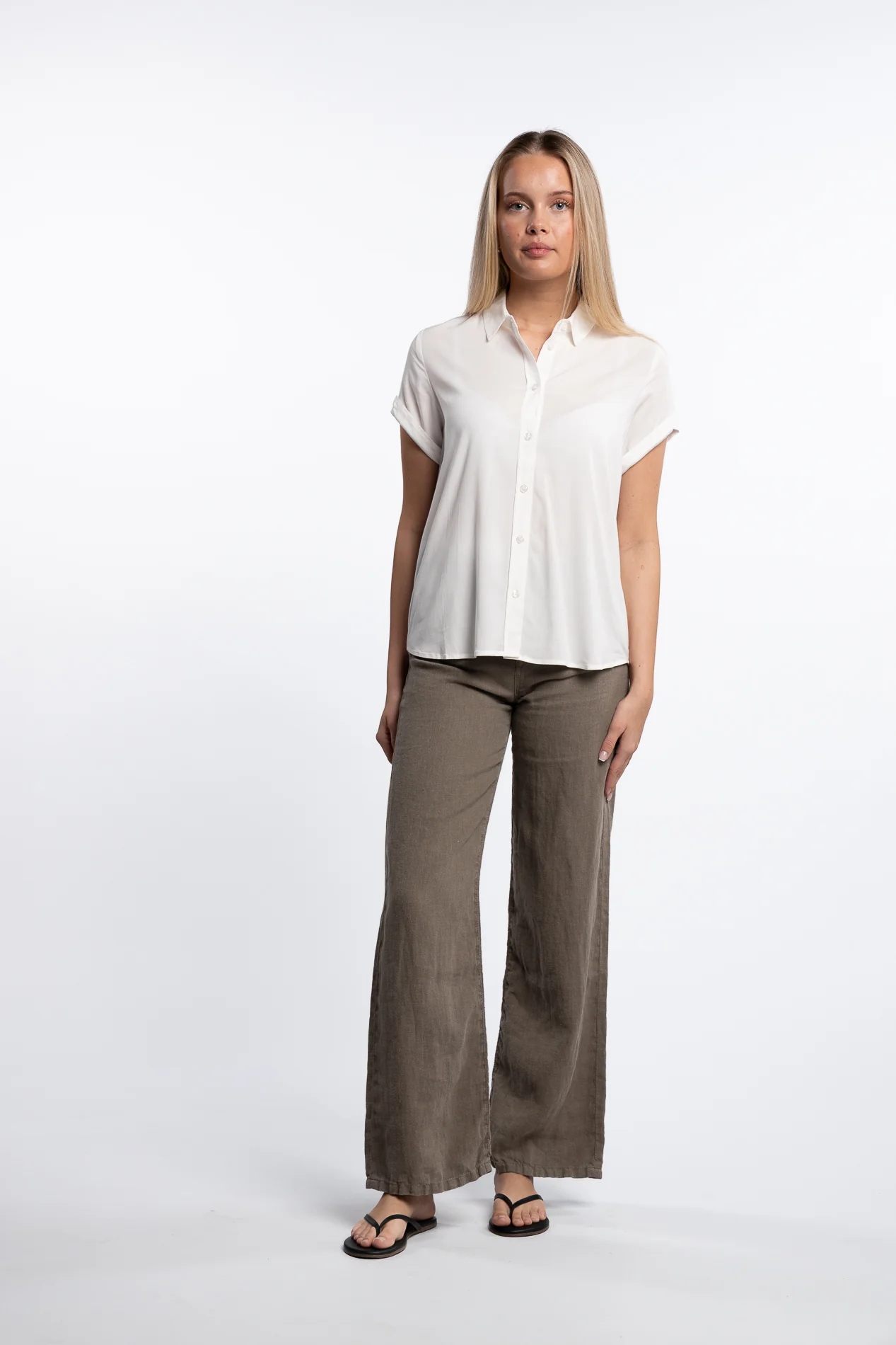 Majan SS Shirt 9942- Clear Cream - Image 3