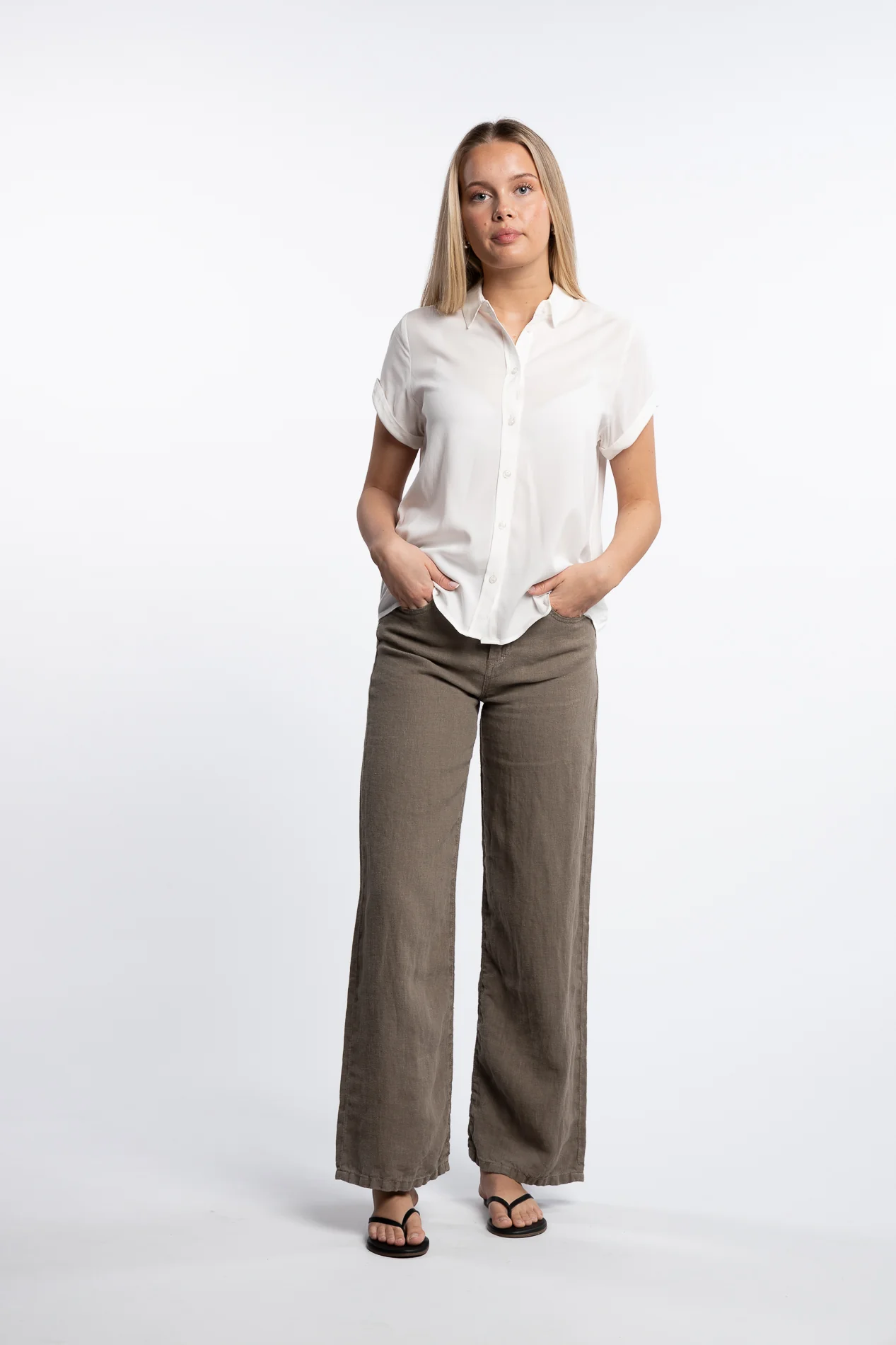 Majan SS Shirt 9942- Clear Cream - Image 5