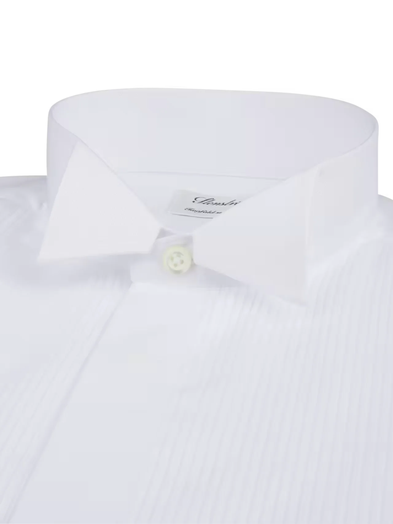 Slimline Plaza Tuxedo Smoking Shirt Wing Collar White - Image 3