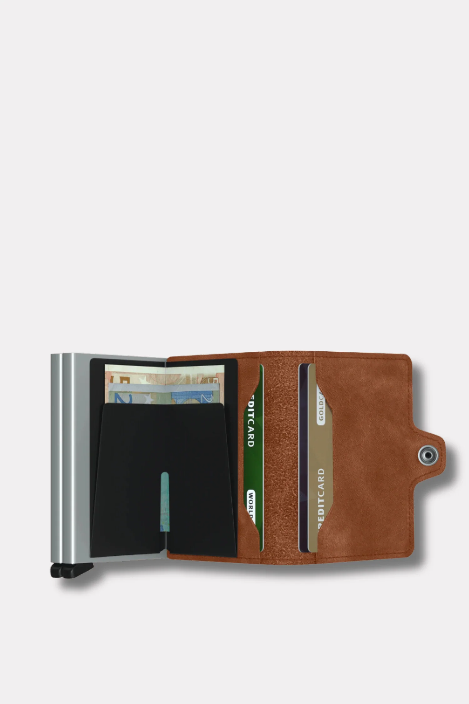 Twinwallet Vintage Cognac Silver - Image 4