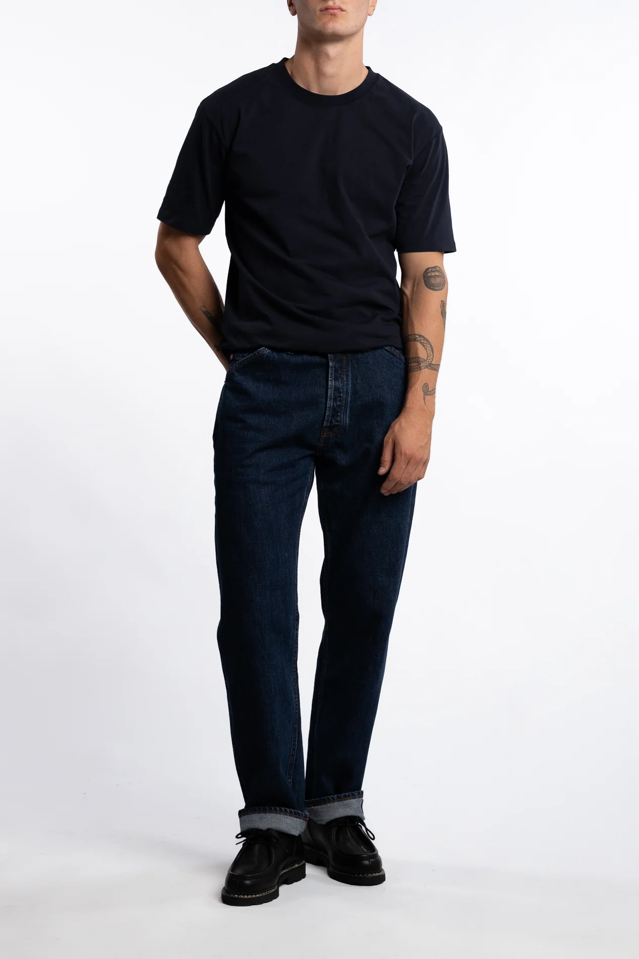 14,2 Oz 5-Pocket Mid-Waist Japanese Selvedge Denim Stone Wash - Image 6